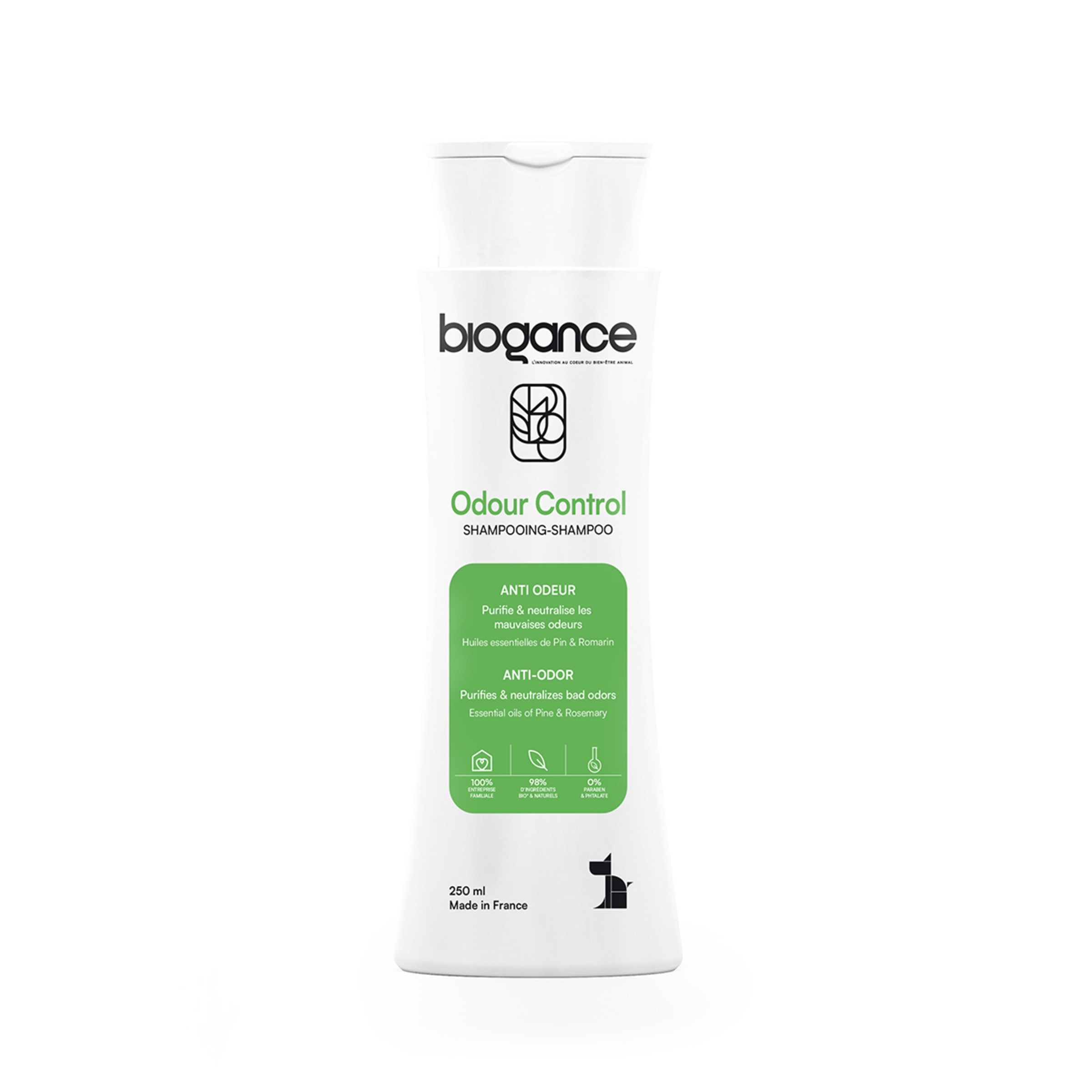 Champô para Cão Controlo do Odor embalagem 250 ml