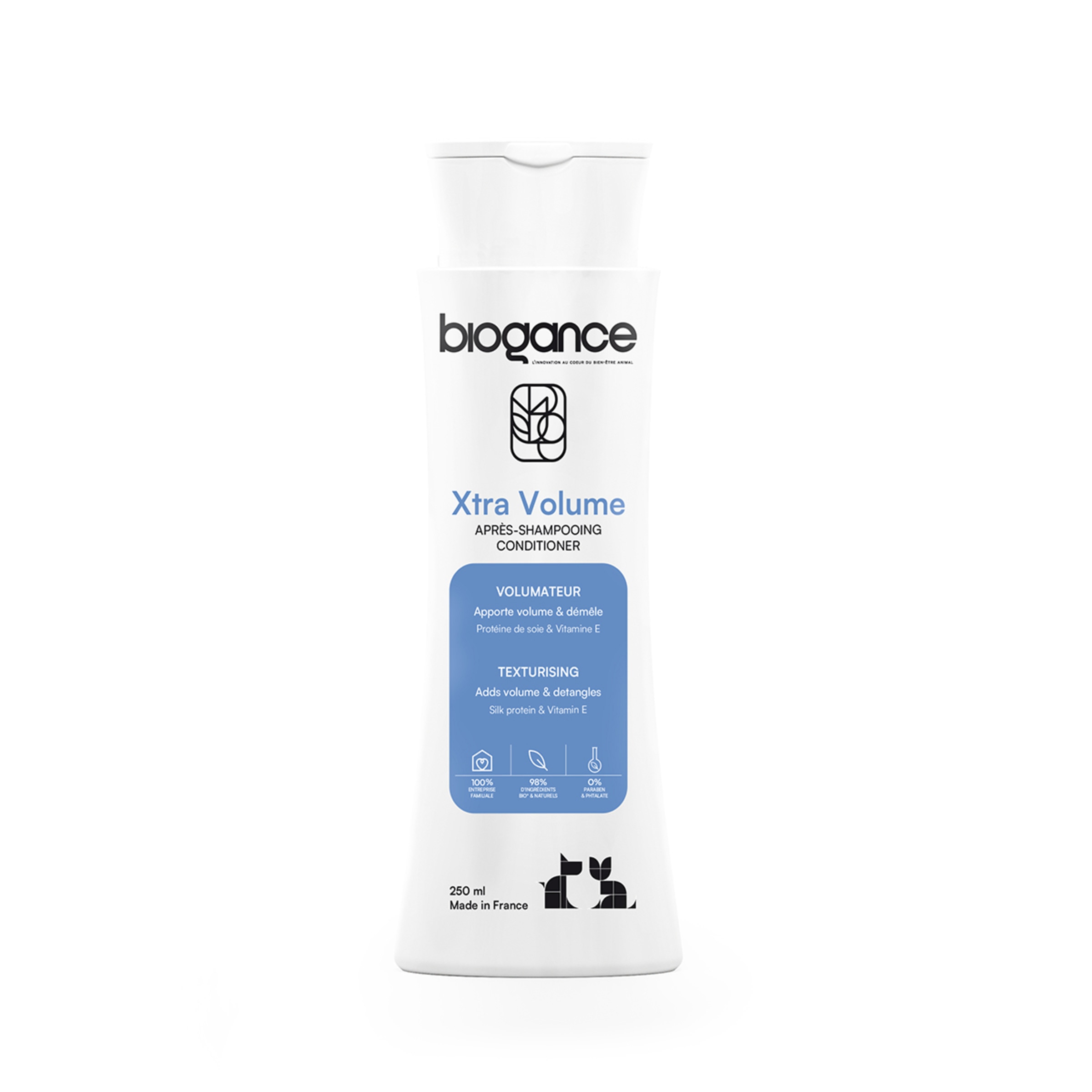 Condicionador para Cão e Gato Extra Volume embalagem 250 ml