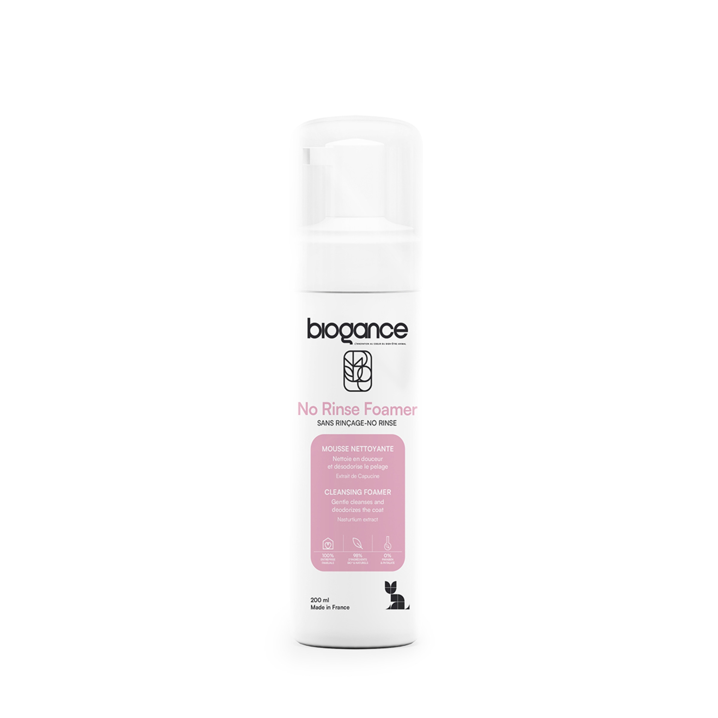 Espuma para Gato sem Enxaguar embalagem 200 ml