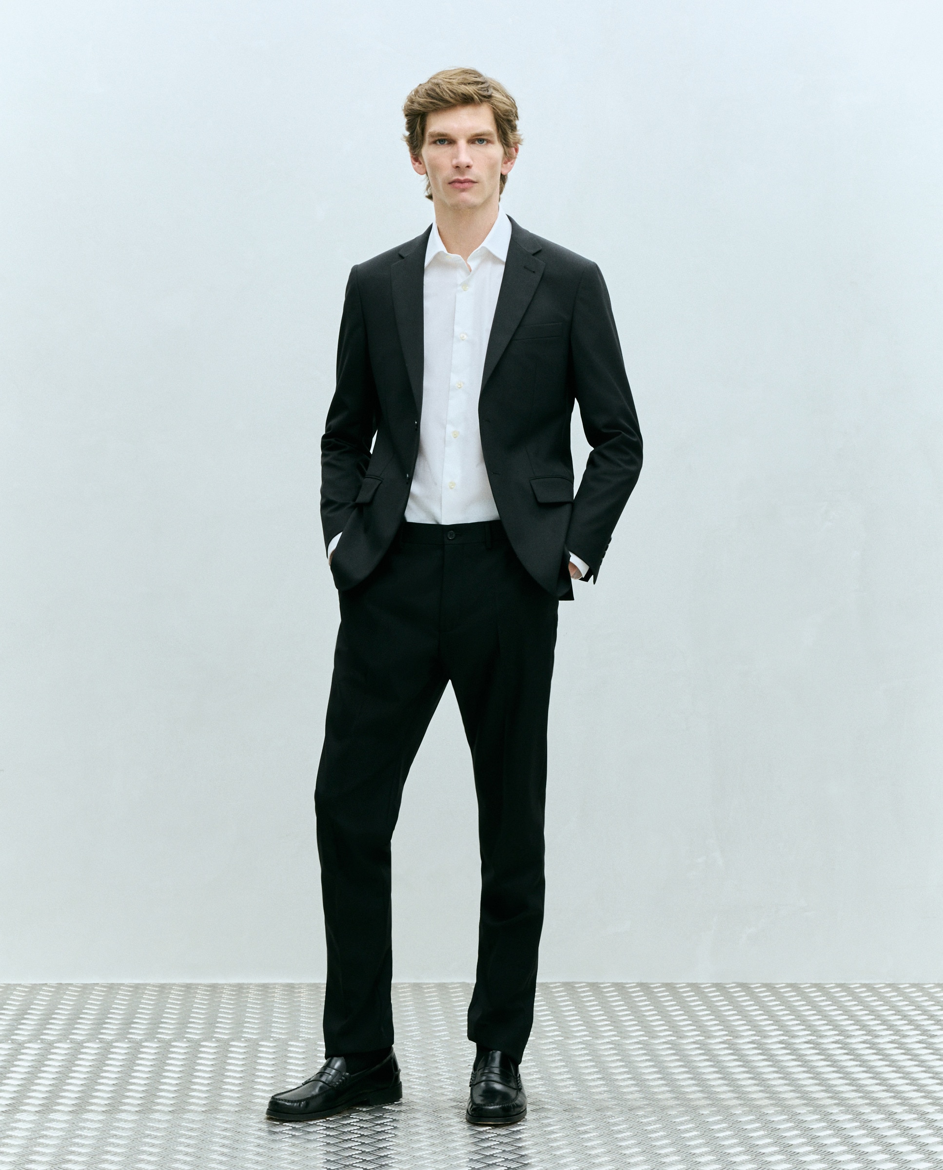 Casaco de Fato Separate Slim Preto-2