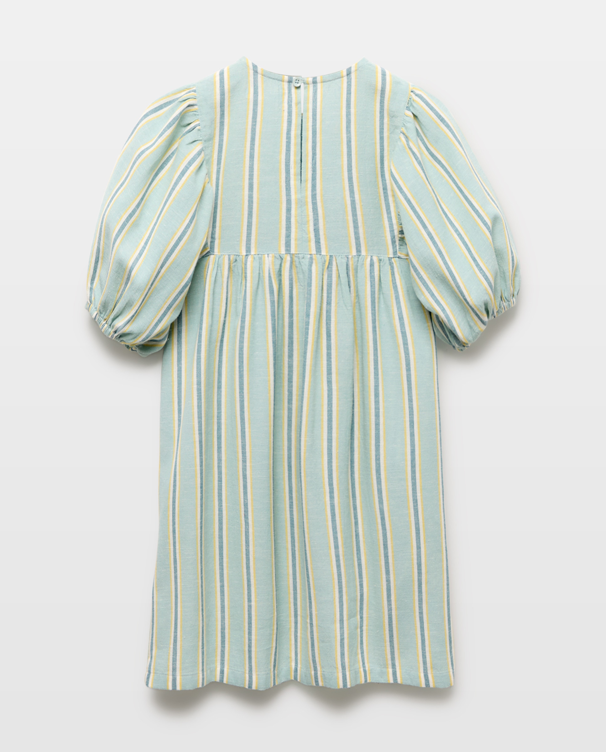 Vestido niña de lino estampado Jabón-2