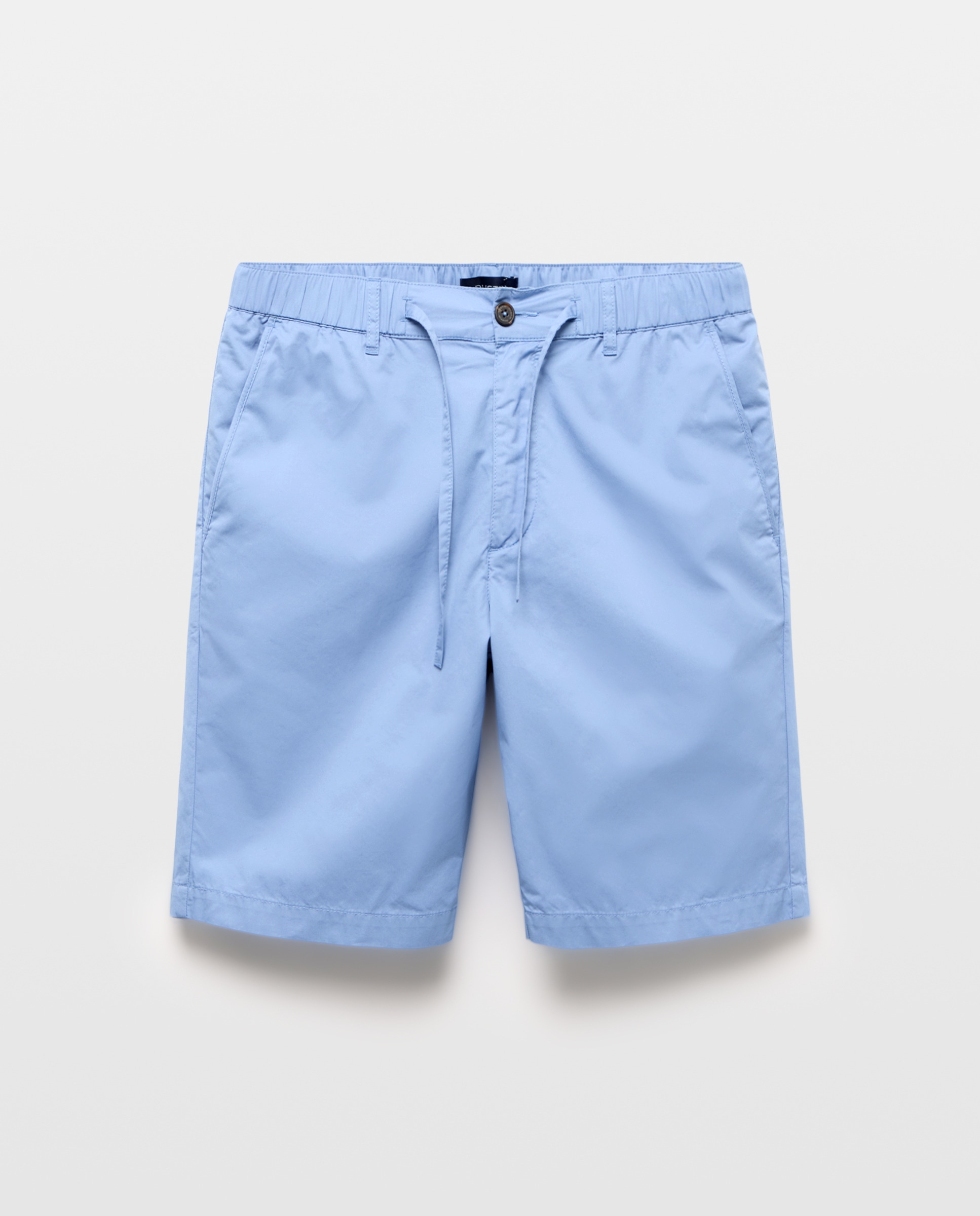 Bermudas Desportivas com Cintura com Elásticos Regular Azul-4
