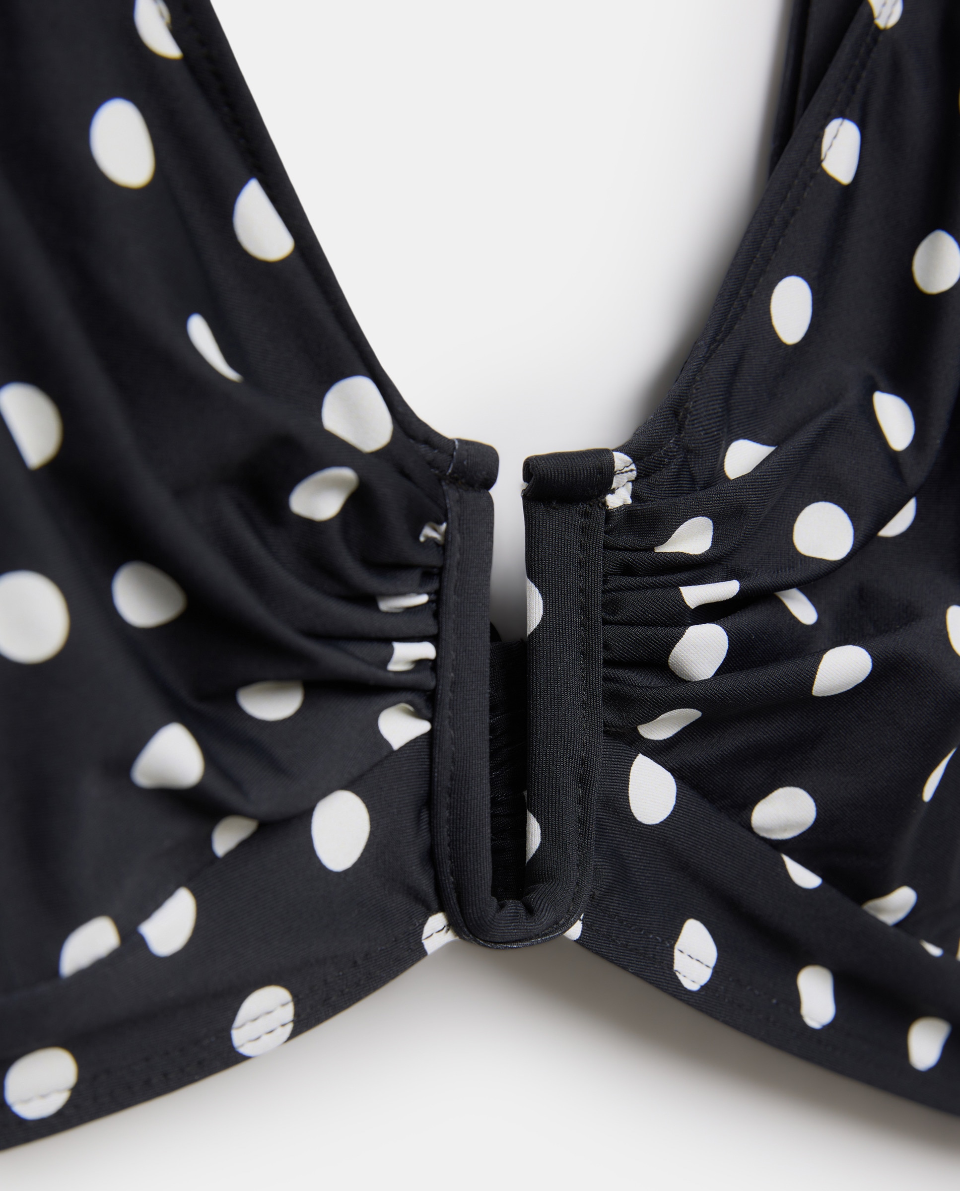 Top de Biquíni Estampado Preto-6