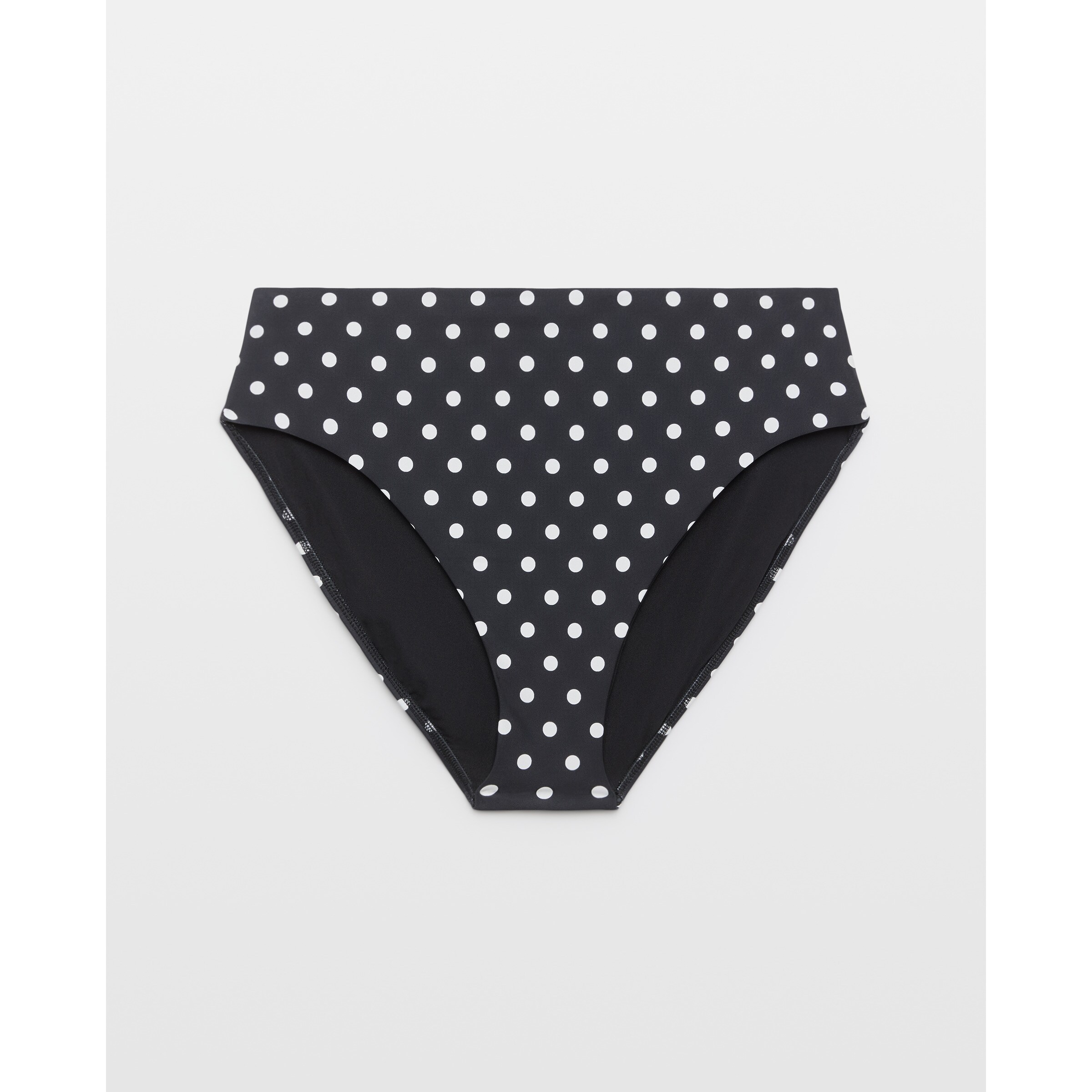 Cueca de Biquíni Estampada Preto-5