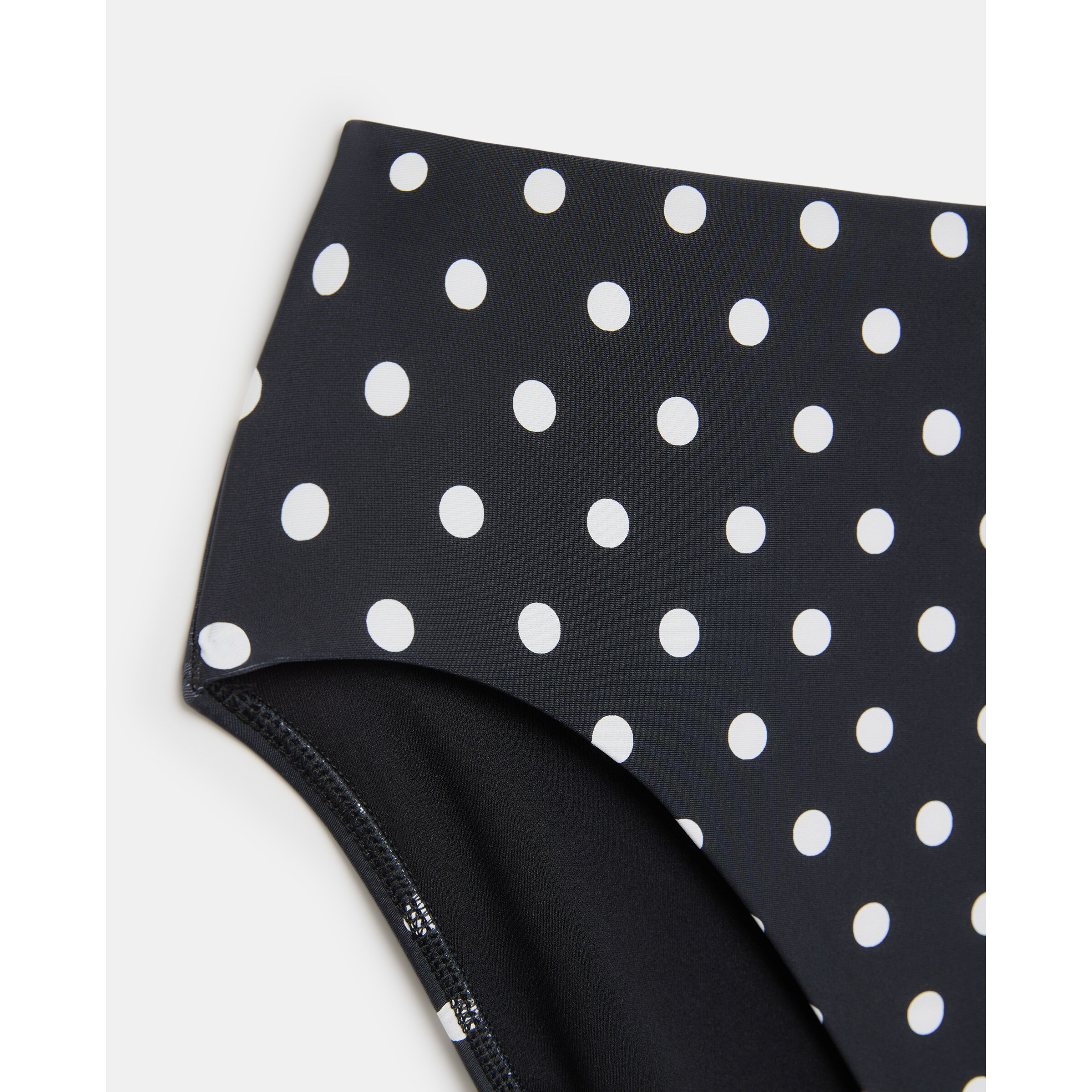Cueca de Biquíni Estampada Preto-6
