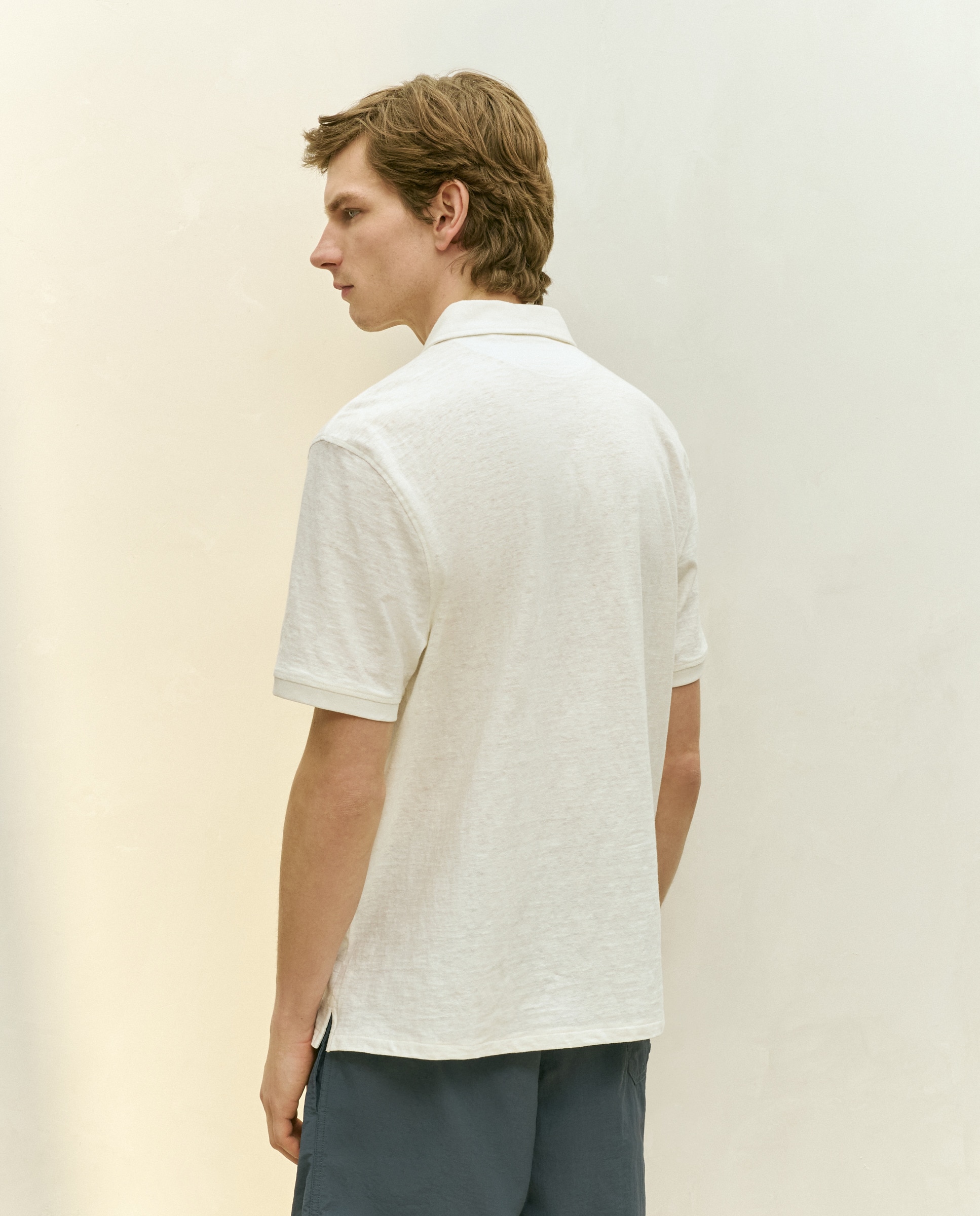 Polo de homem Branco-3