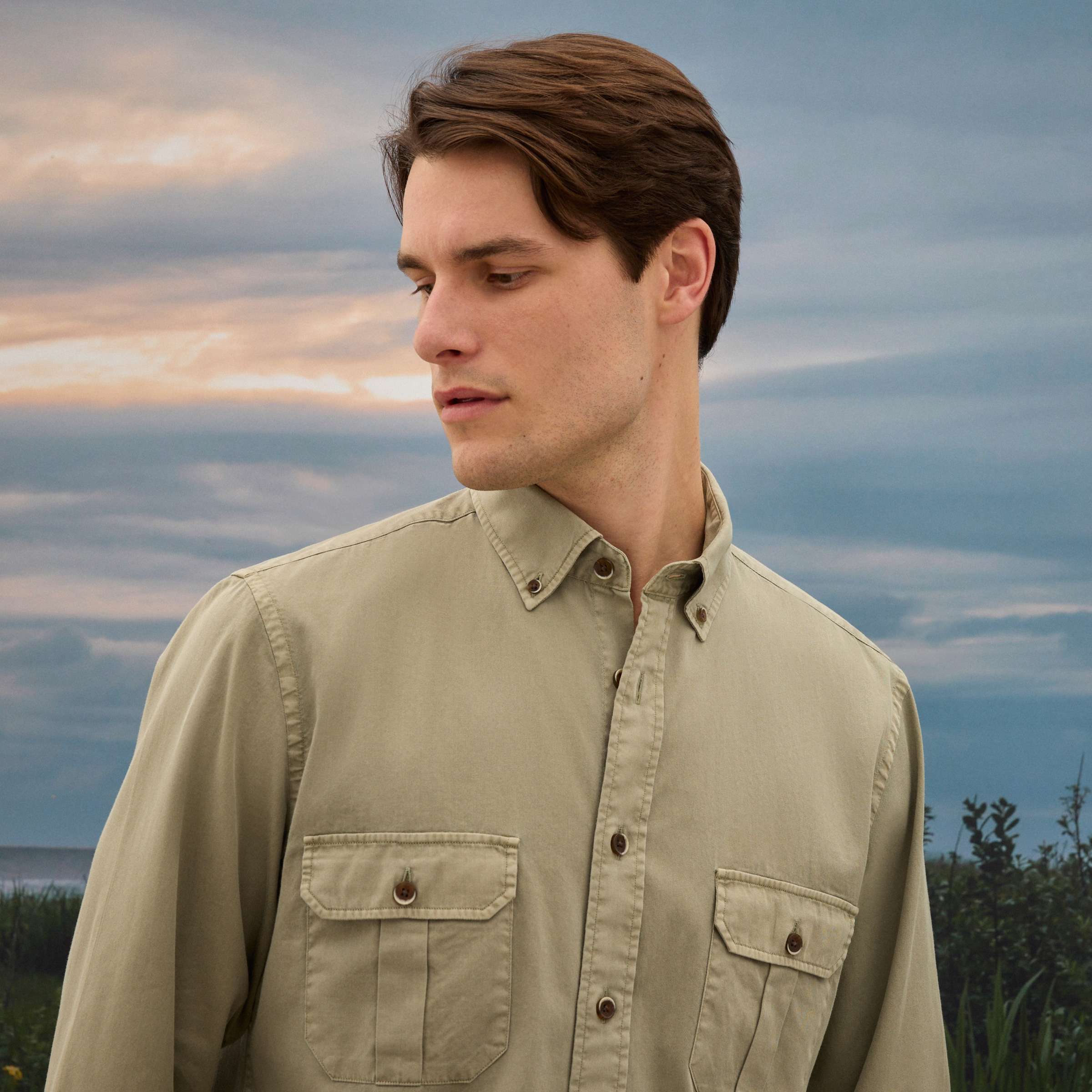 Imagem 0 de Camisa Estilo Safari de Homem