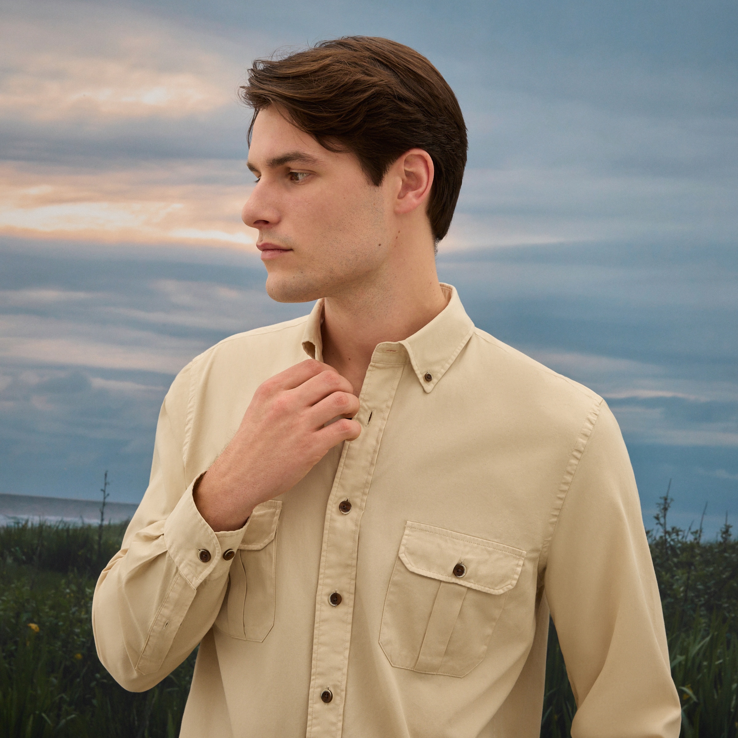 Imagem 0 de Camisa Estilo Safari de Homem