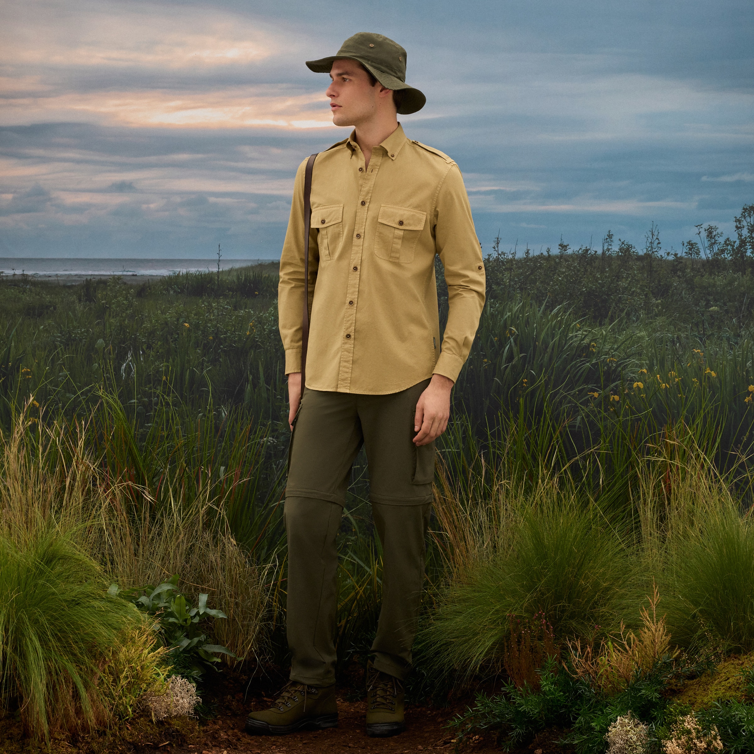 Camisa Safari de Homem Camel-2