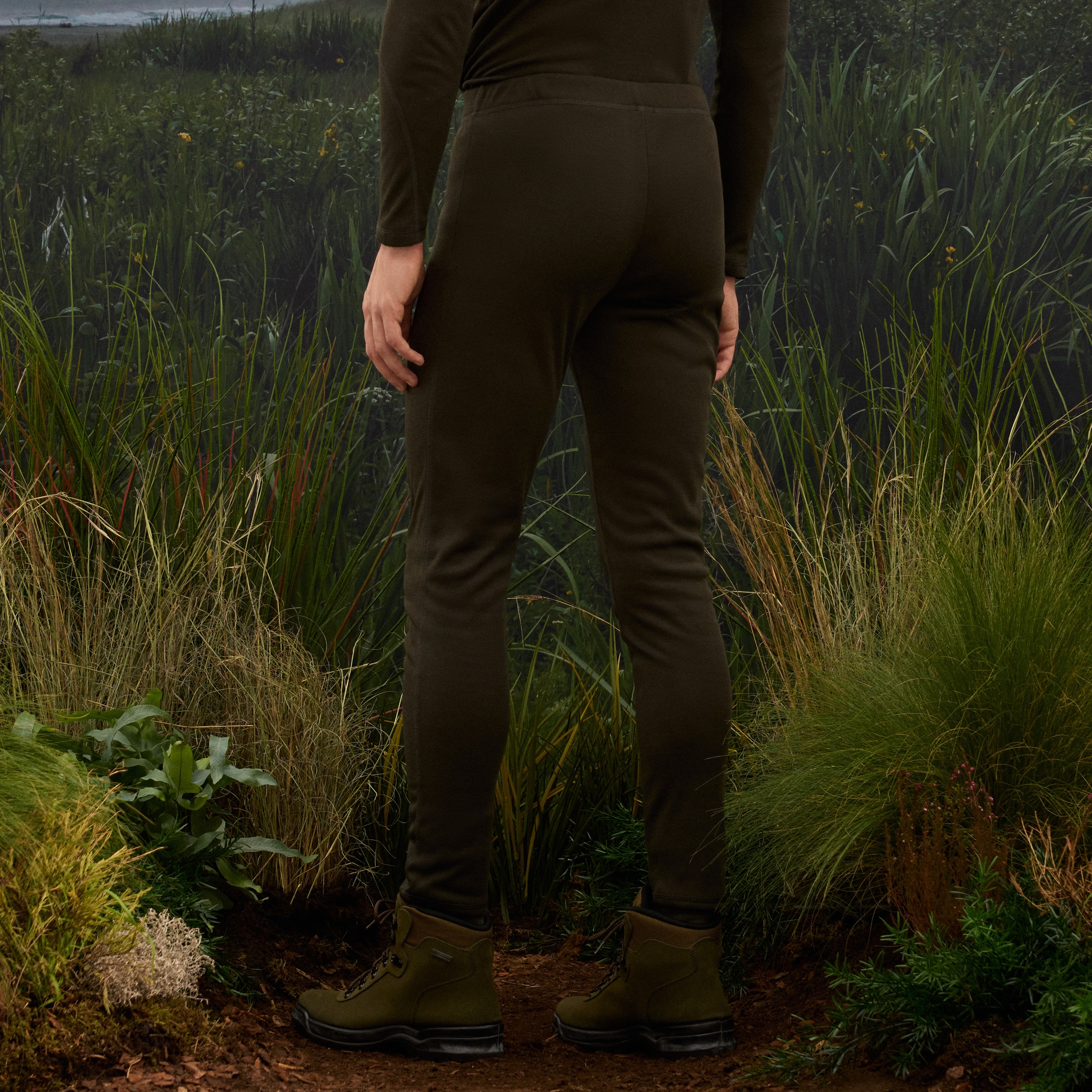 Calças Térmica Homem Verde-escuro-3