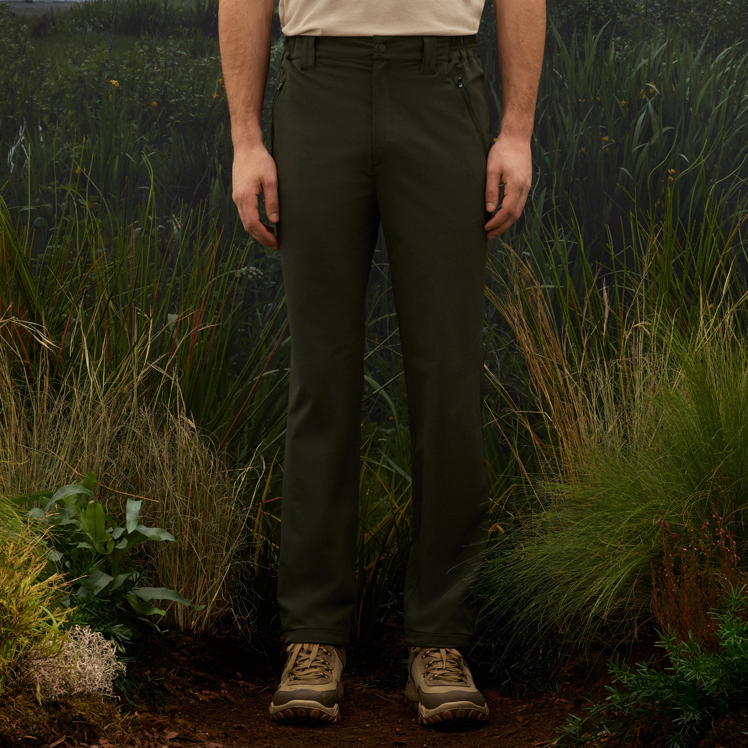 Calças Técnicas Caqui-2