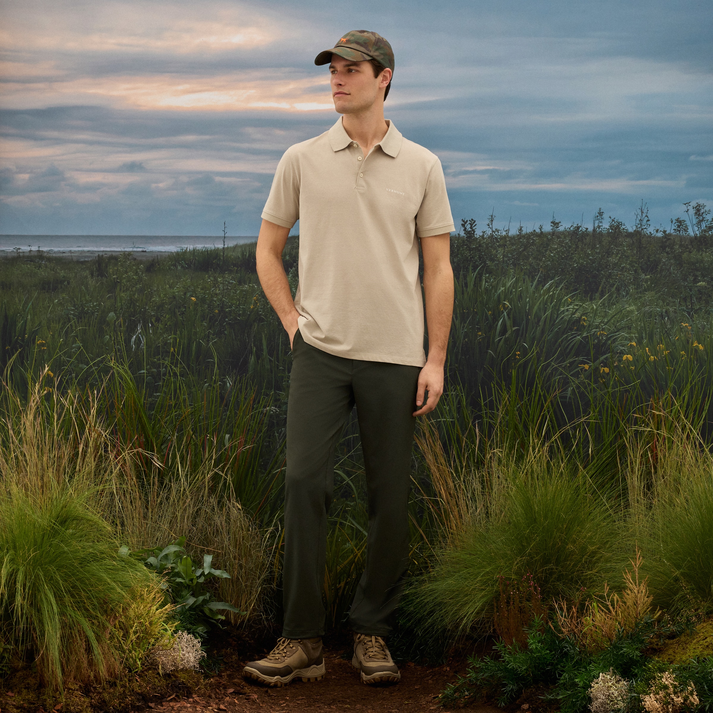 Calças Técnicas Caqui-1