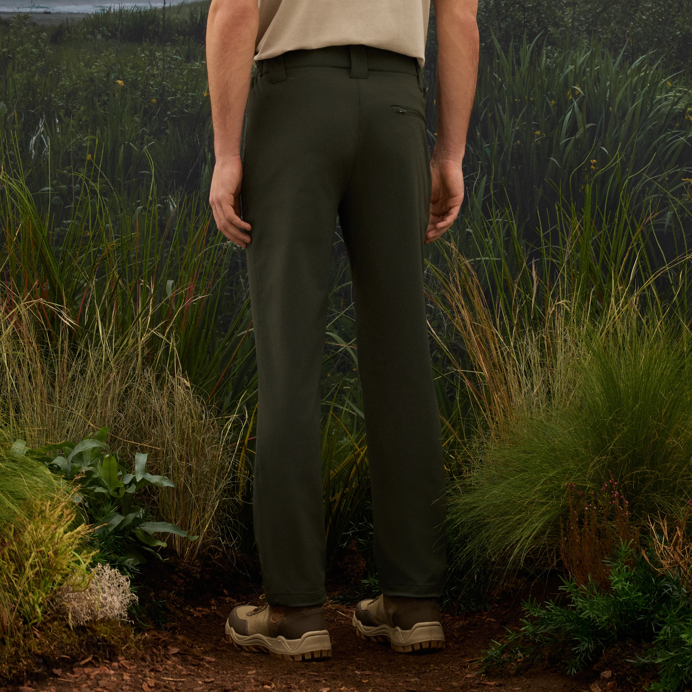 Calças Técnicas Caqui-3