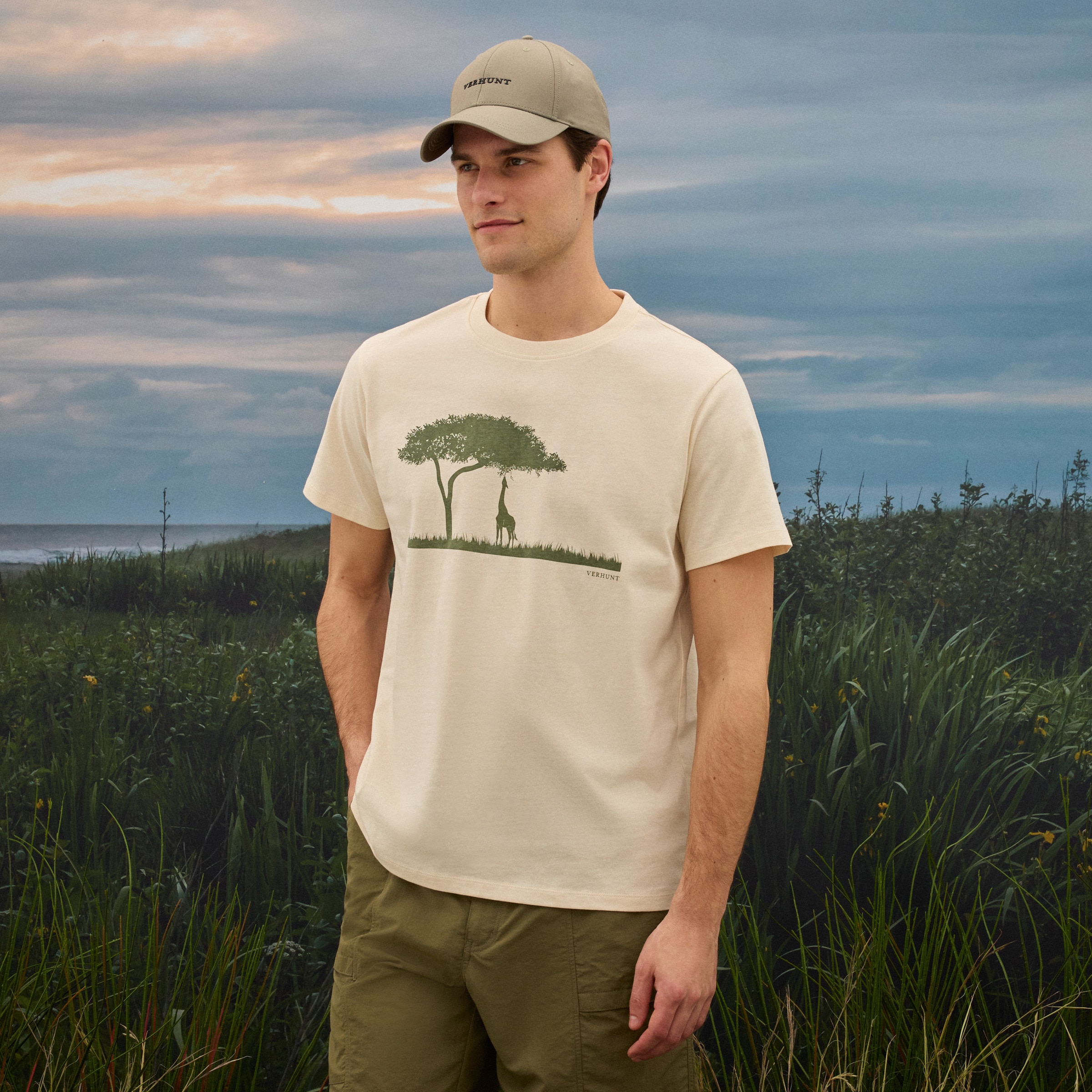 Imagem 0 de T-shirt de Algodão Estampada de Homem