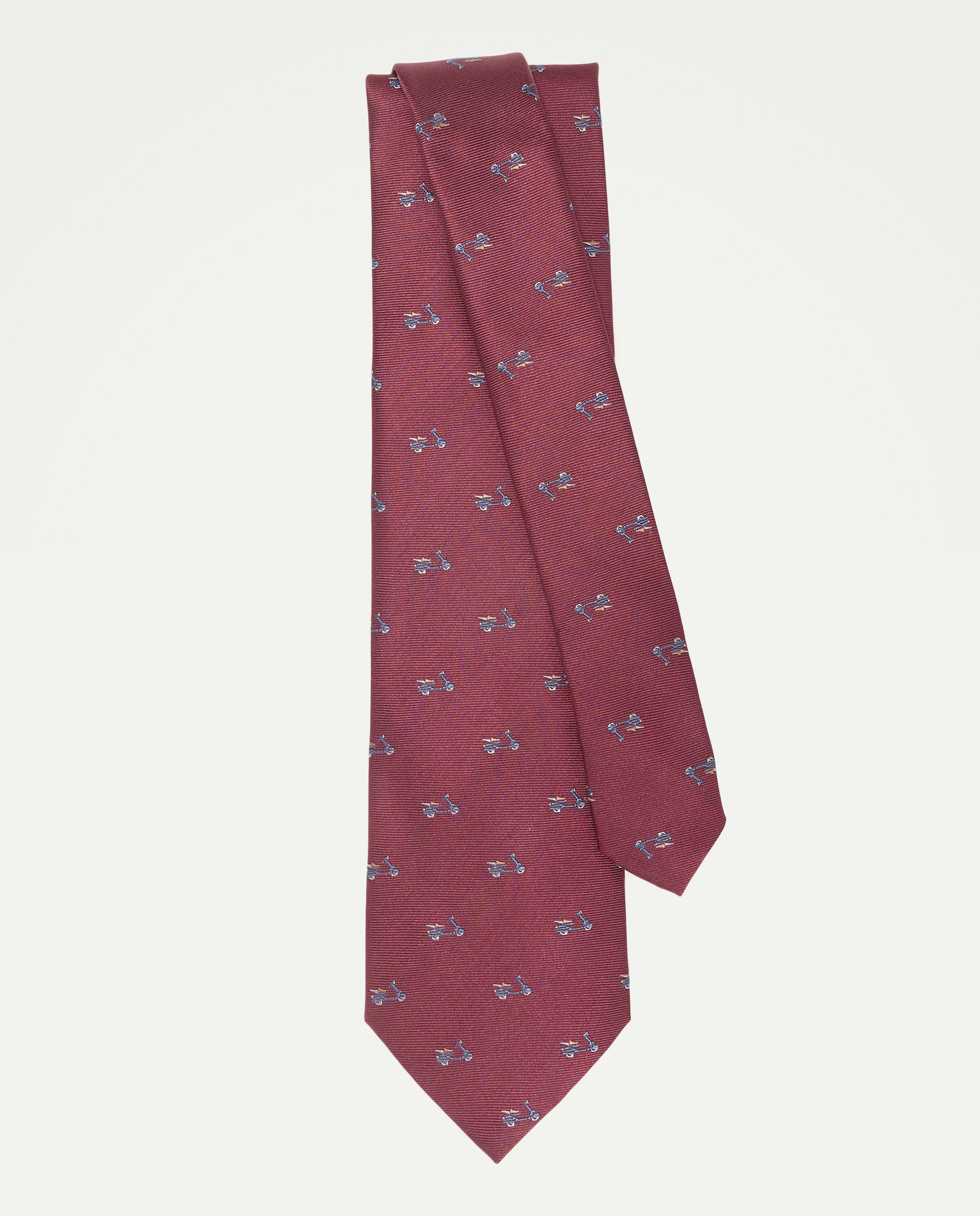 Corbata hombre 100% seda 290 Burdeos-2