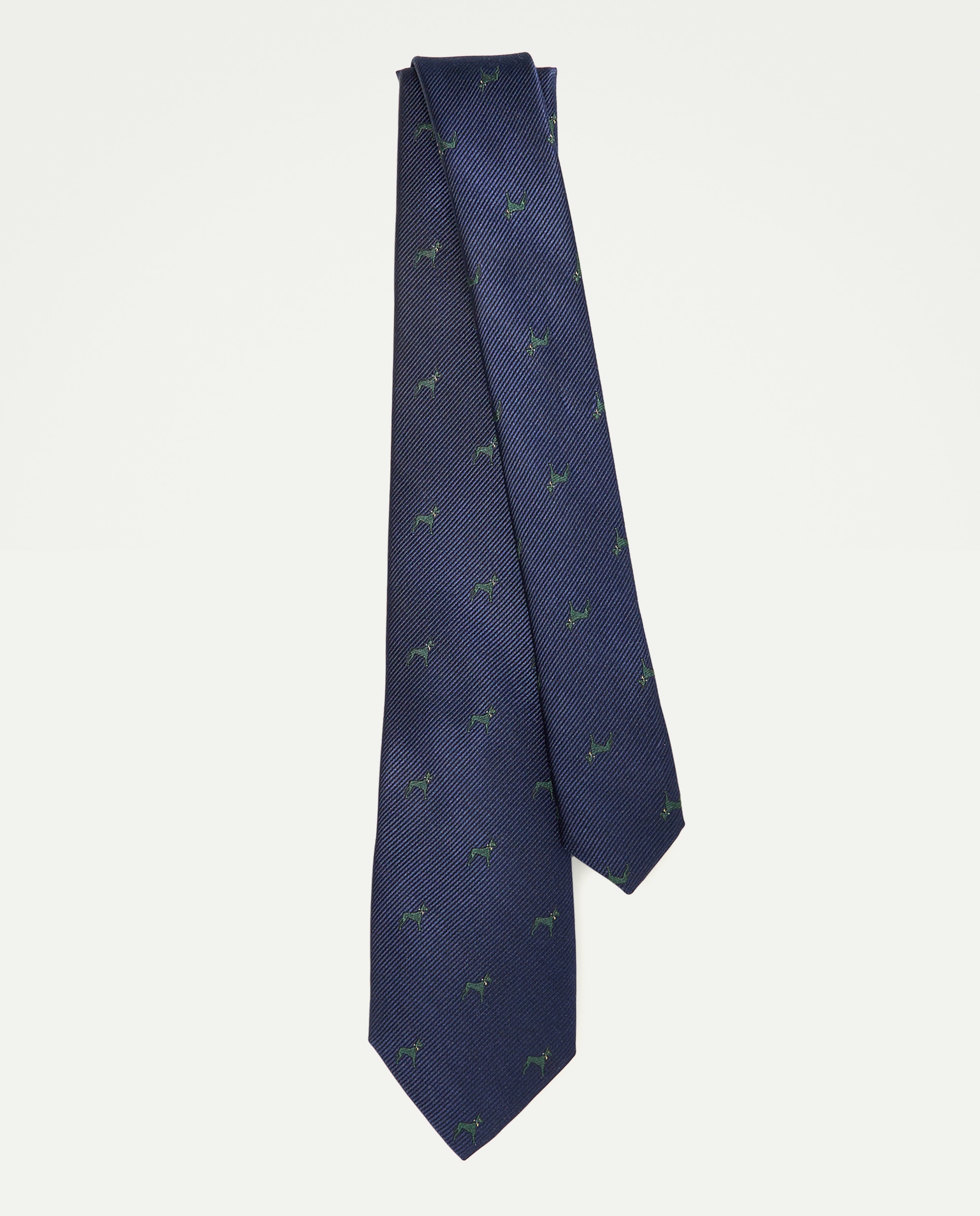 Corbata hombre 100% seda Azul marino-2