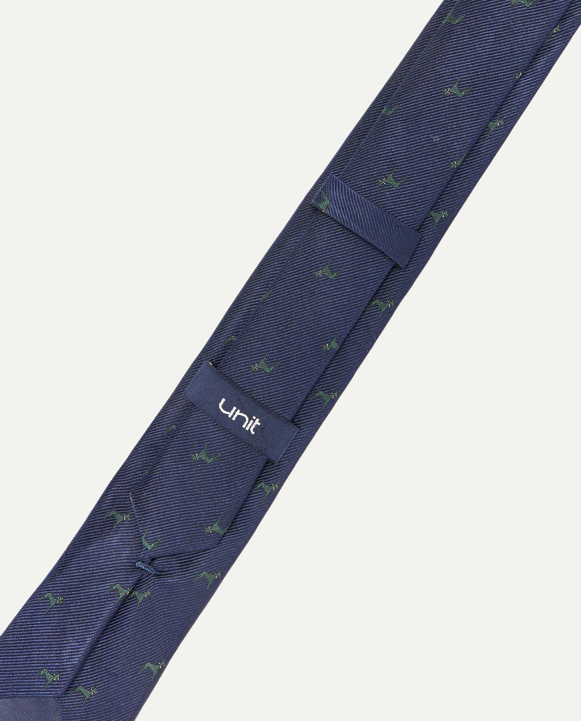 Corbata hombre 100% seda Azul marino-3