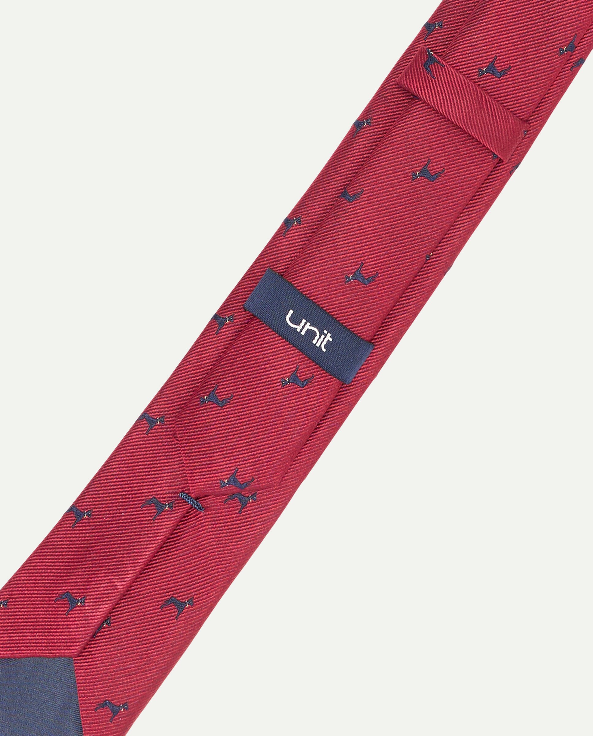 Corbata hombre 100% seda 290 Burdeos-3