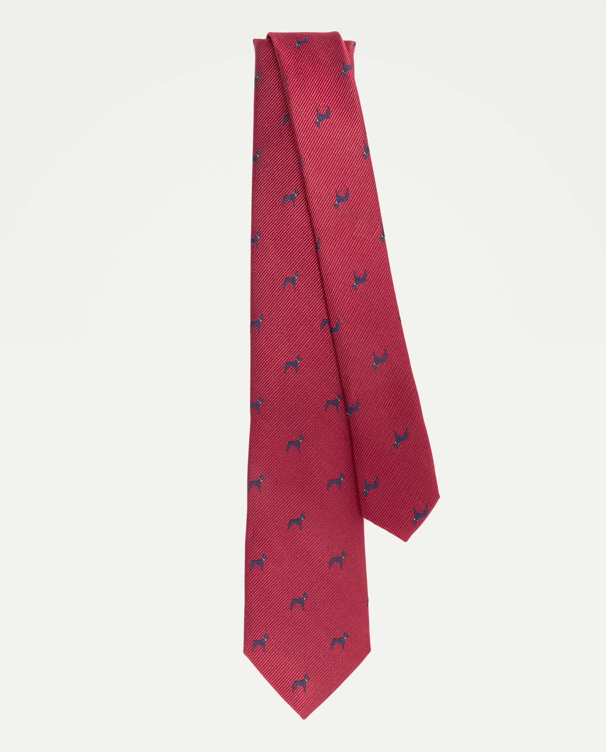 Corbata hombre 100% seda 290 Burdeos-2