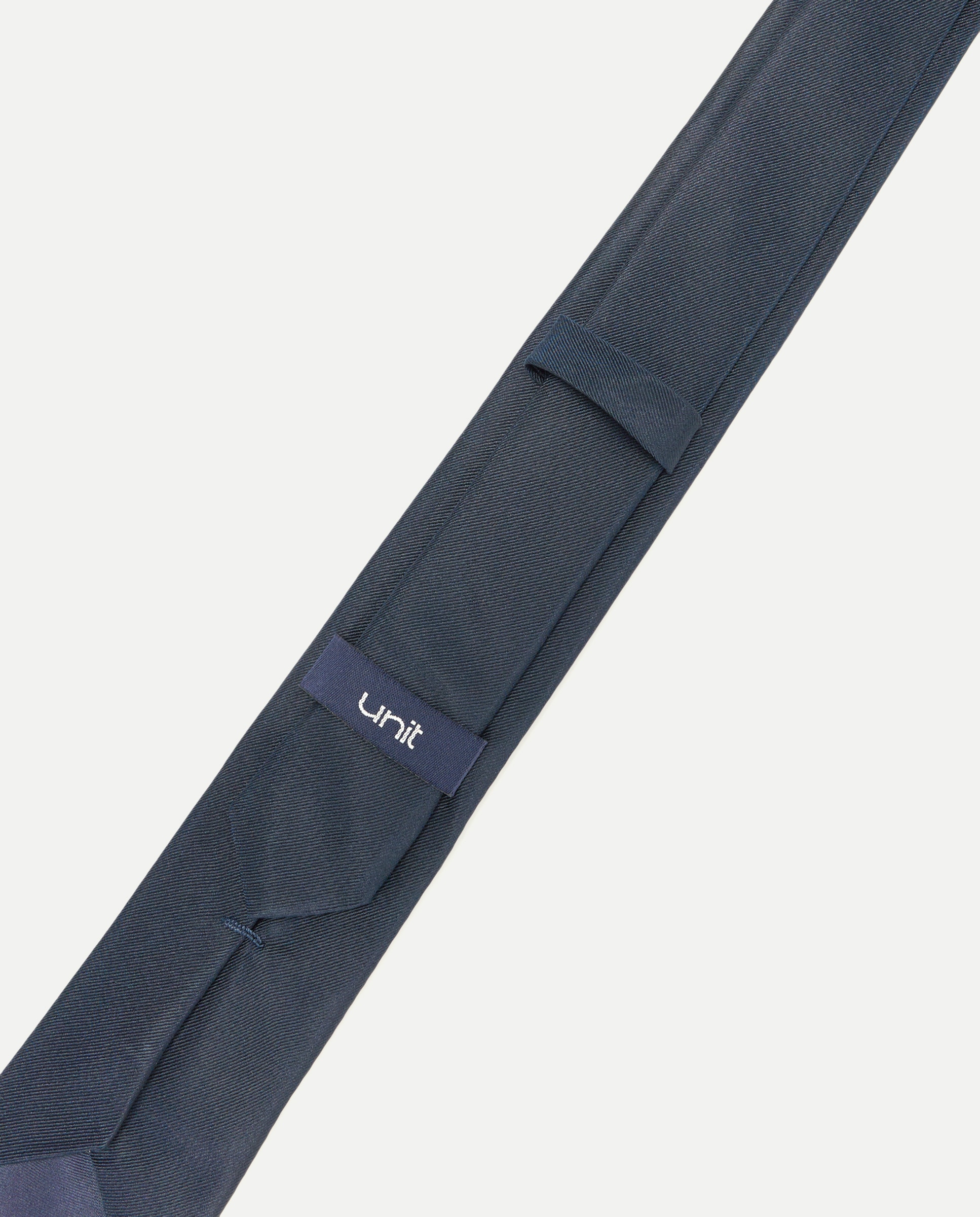 Corbata seda hombre pala fina 440 Azulón-3