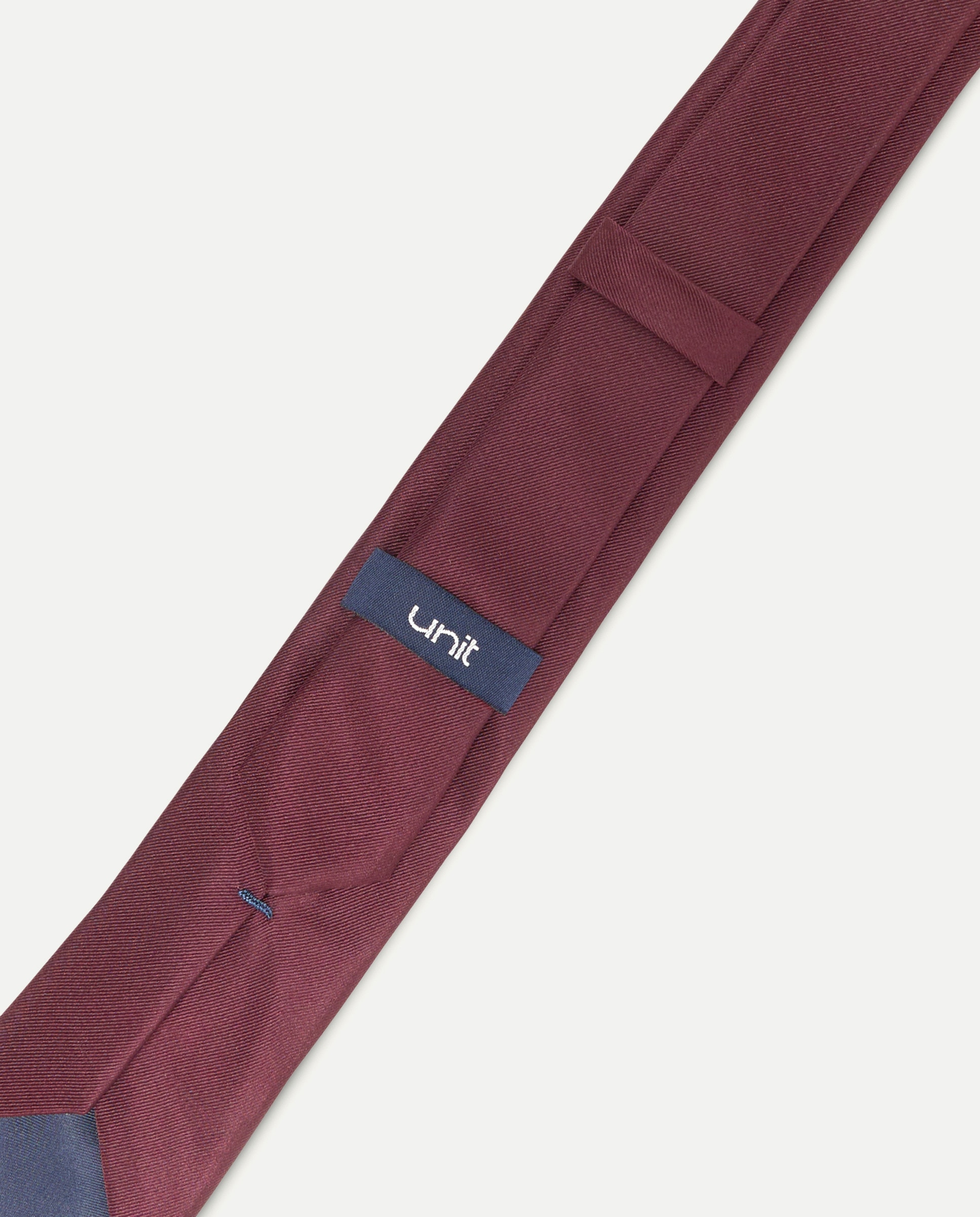 Corbata seda hombre pala fina 290 Burdeos-3
