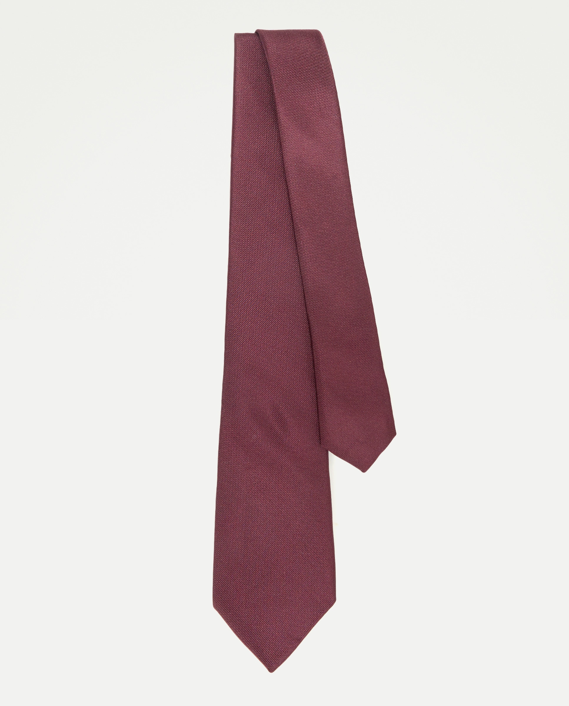 Corbata seda hombre pala fina 290 Burdeos-2