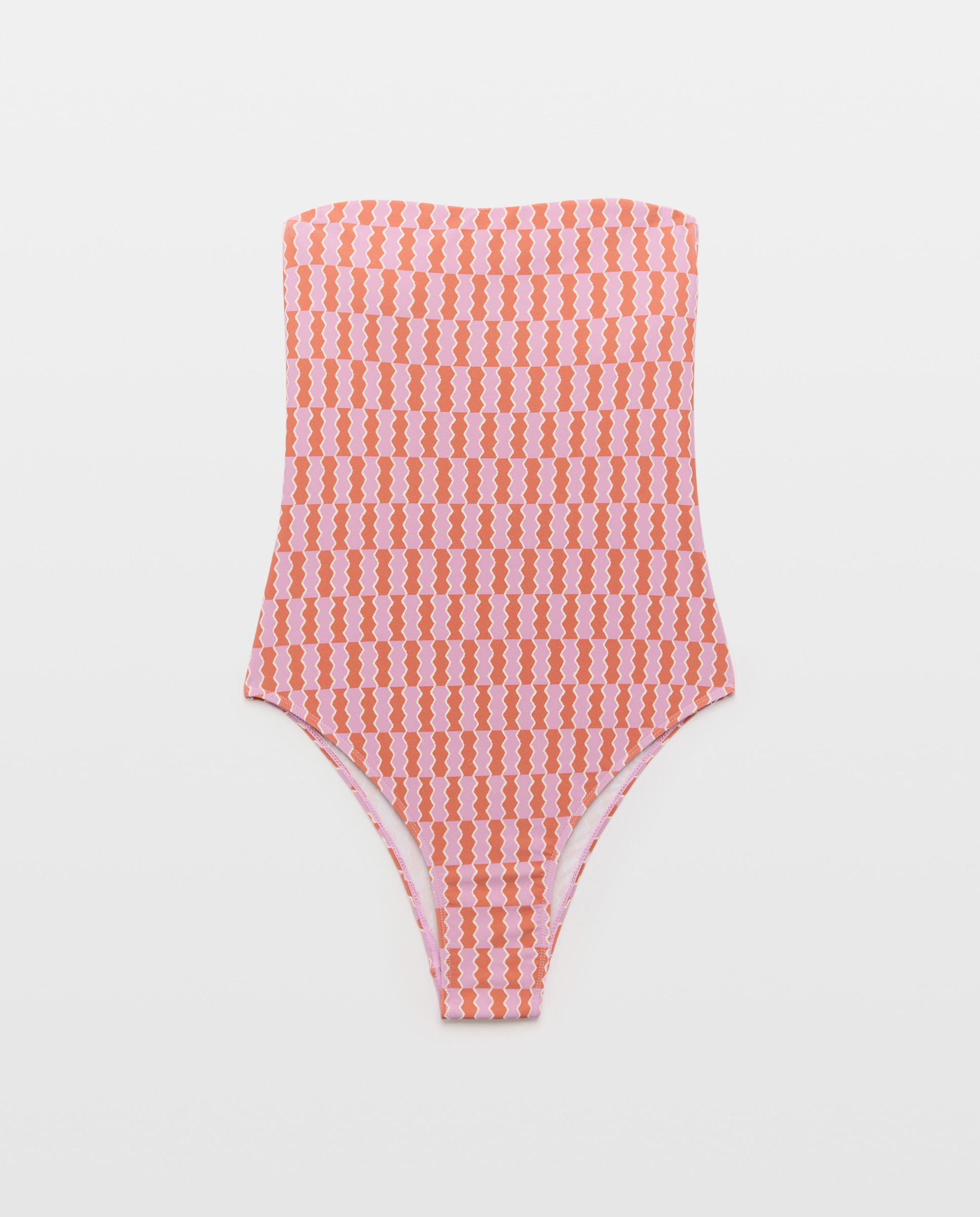 Bañador mujer bandeau 200 Rosa-3
