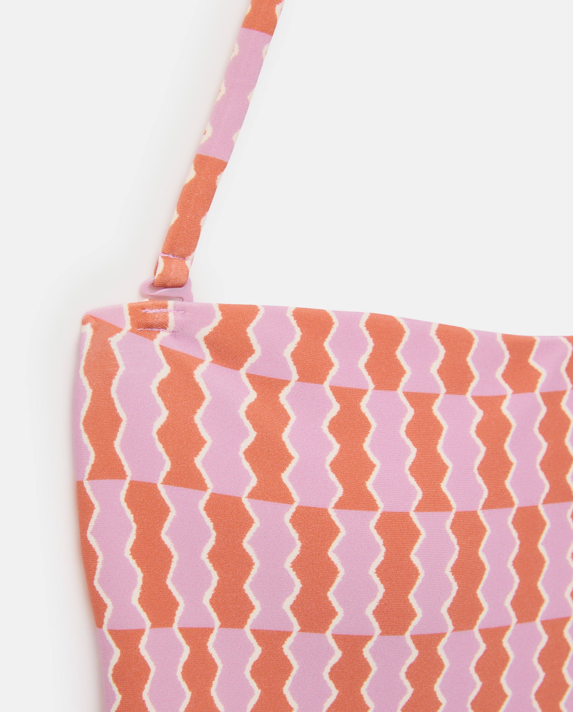 Bañador mujer bandeau 200 Rosa-4
