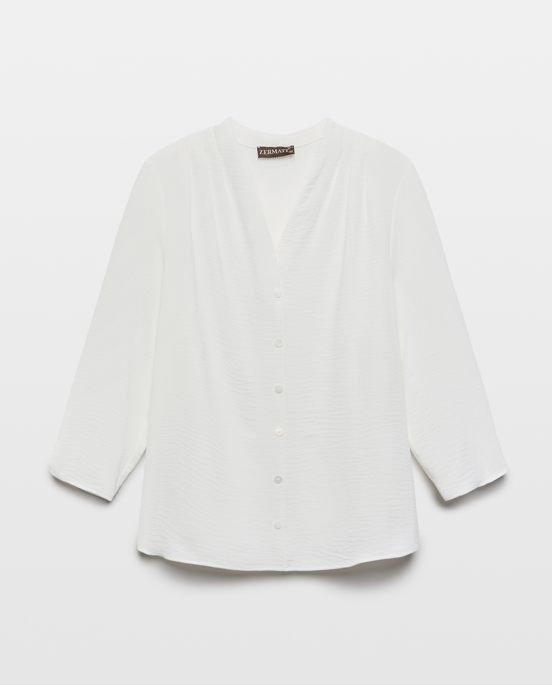 Imagem 0 de Blusa Lisa com Manga 3/4