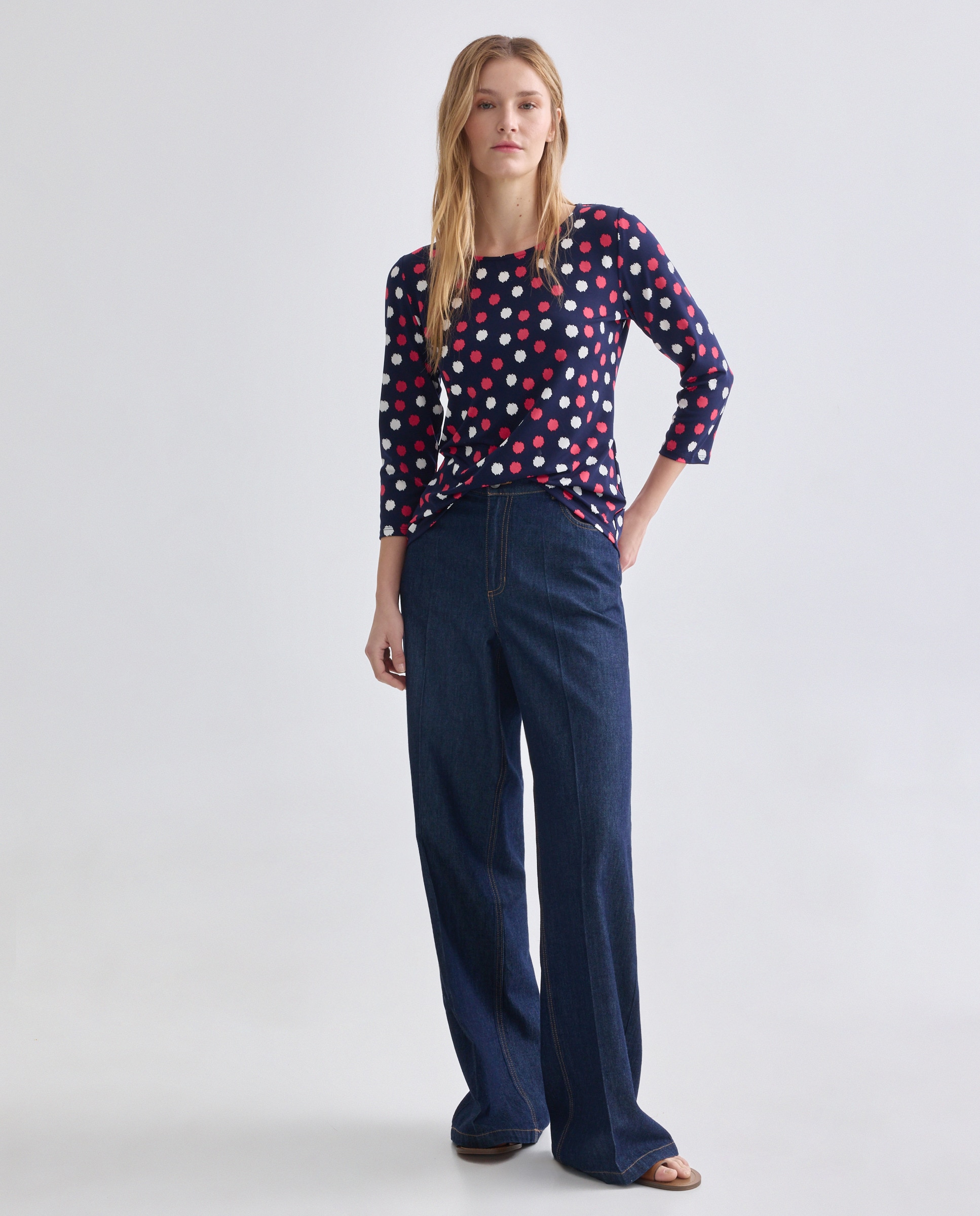 Imagem 0 de Camisola Estampada com Manga 3/4