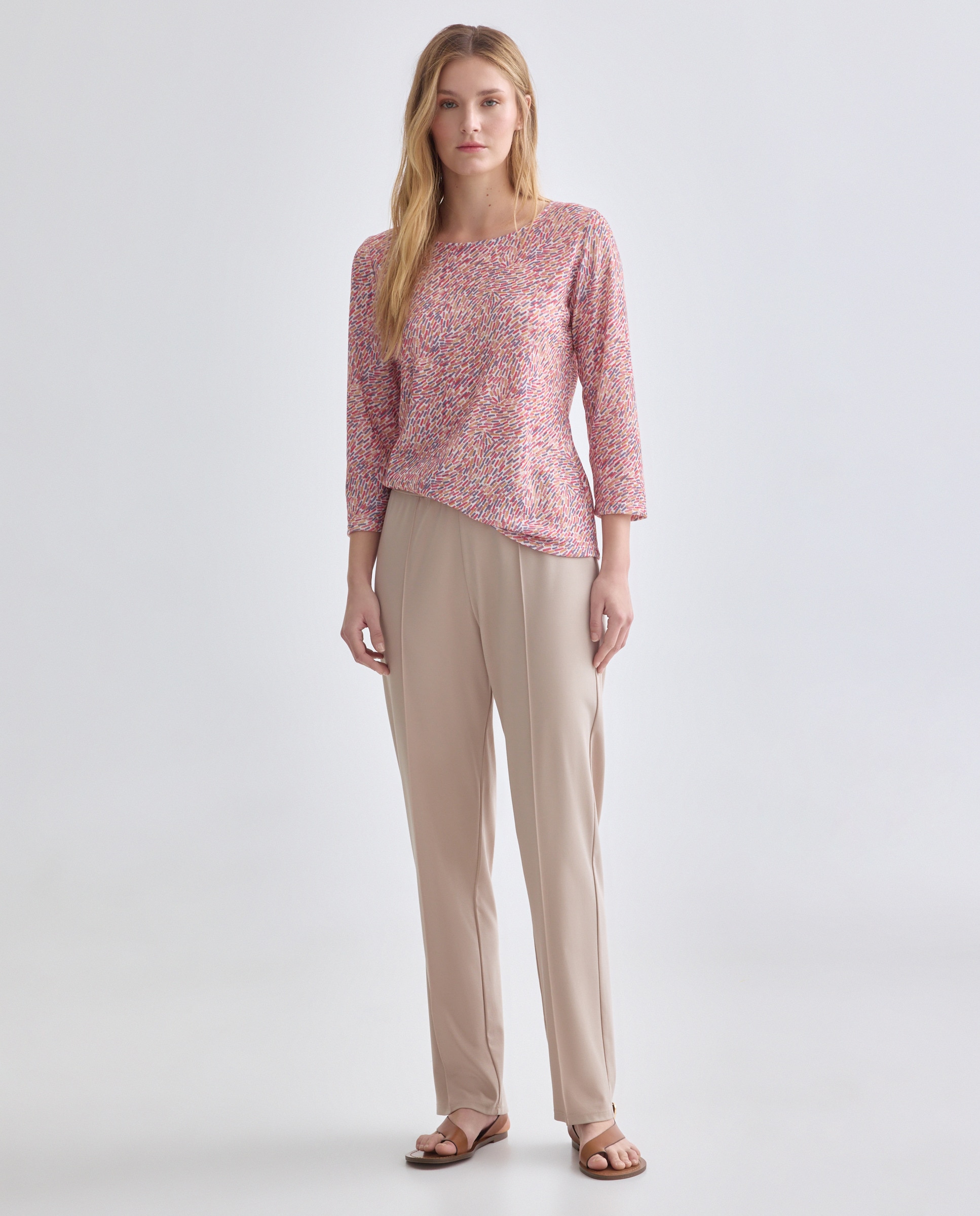 Camisola Estampada com Manga 3/4 Multicolor-2
