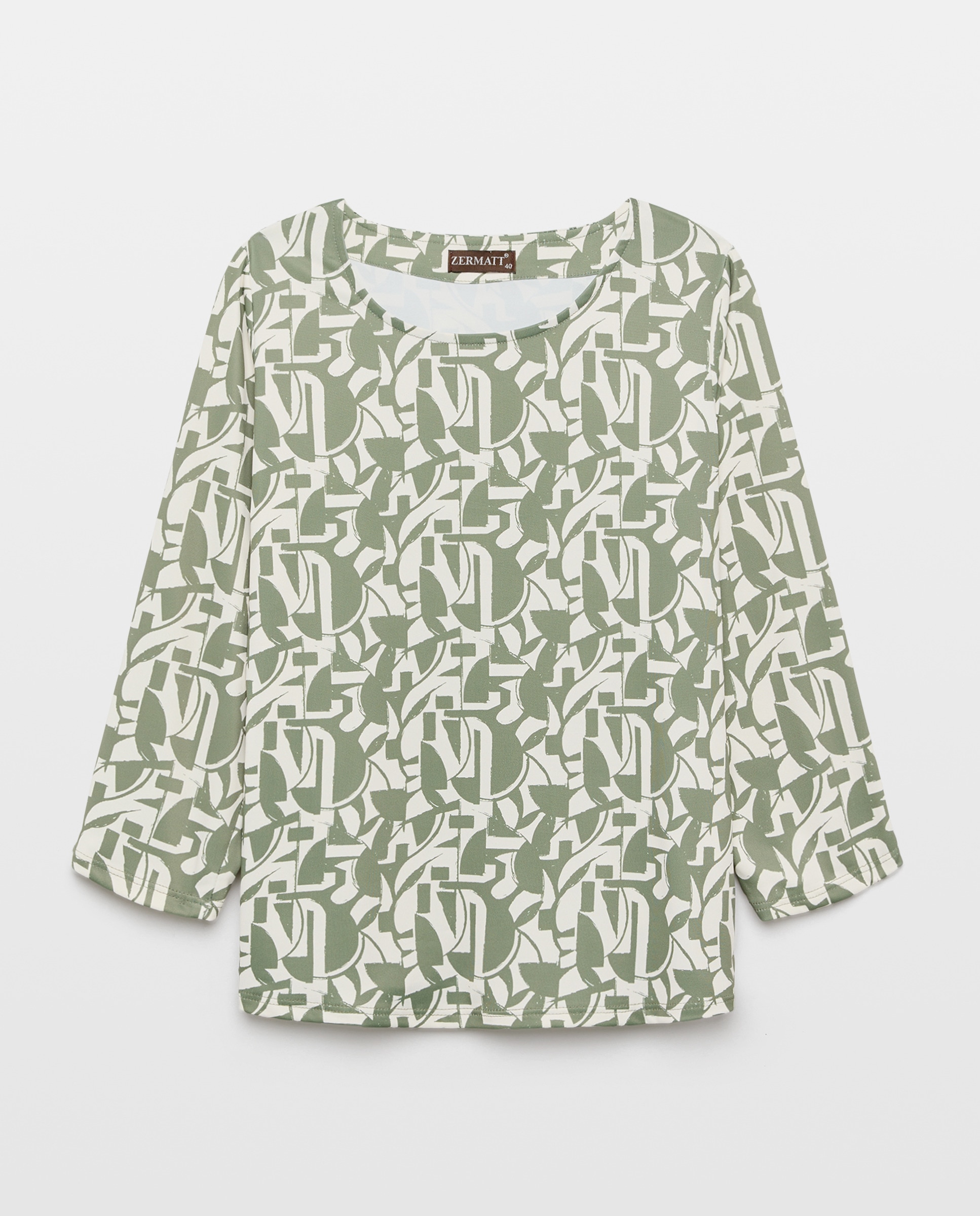 Imagem 0 de T-shirt estampada com manga 3/4