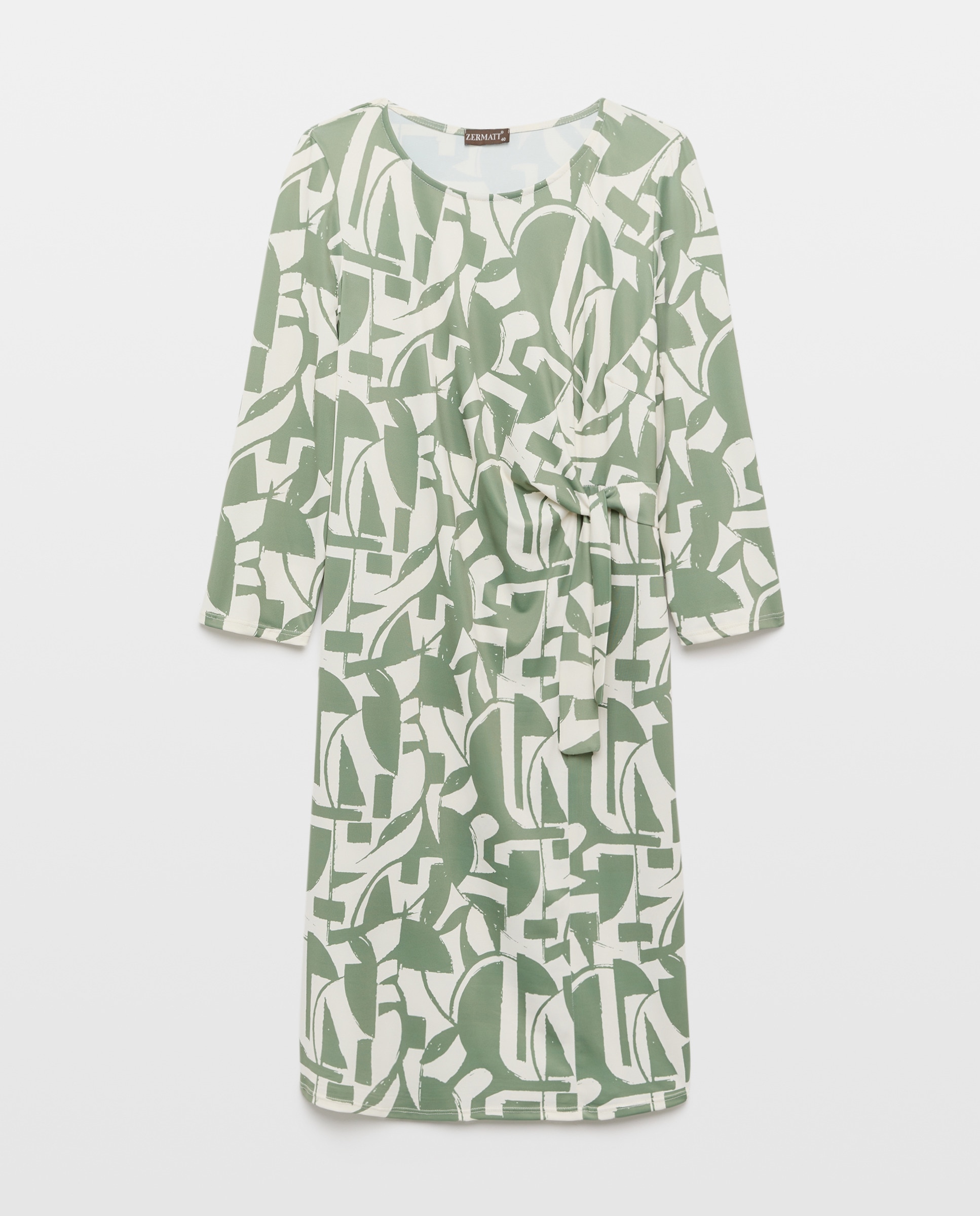 Imagem 0 de Vestido Estampado com Manga 3/4.