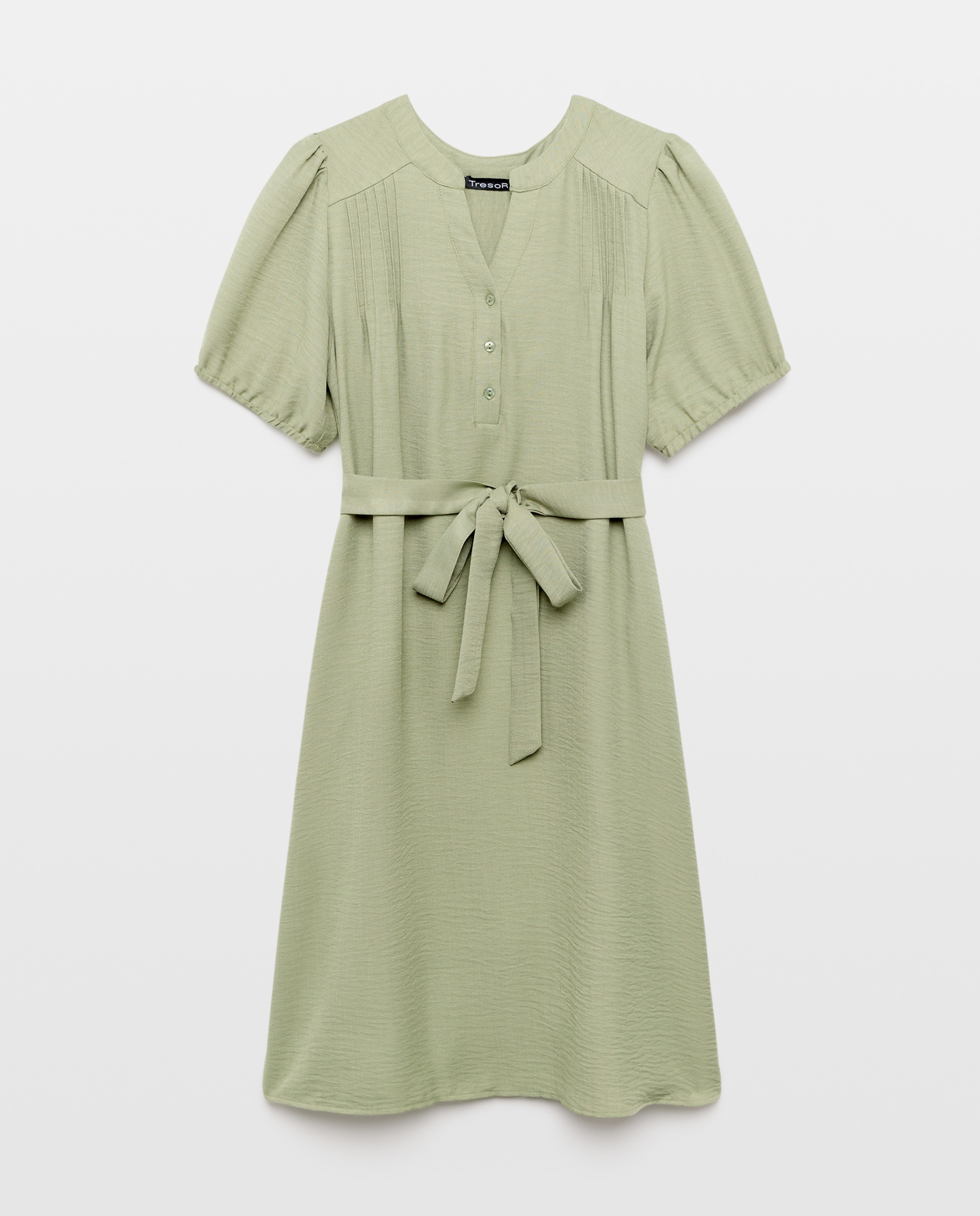 Imagem 0 de Vestido liso com manga curta