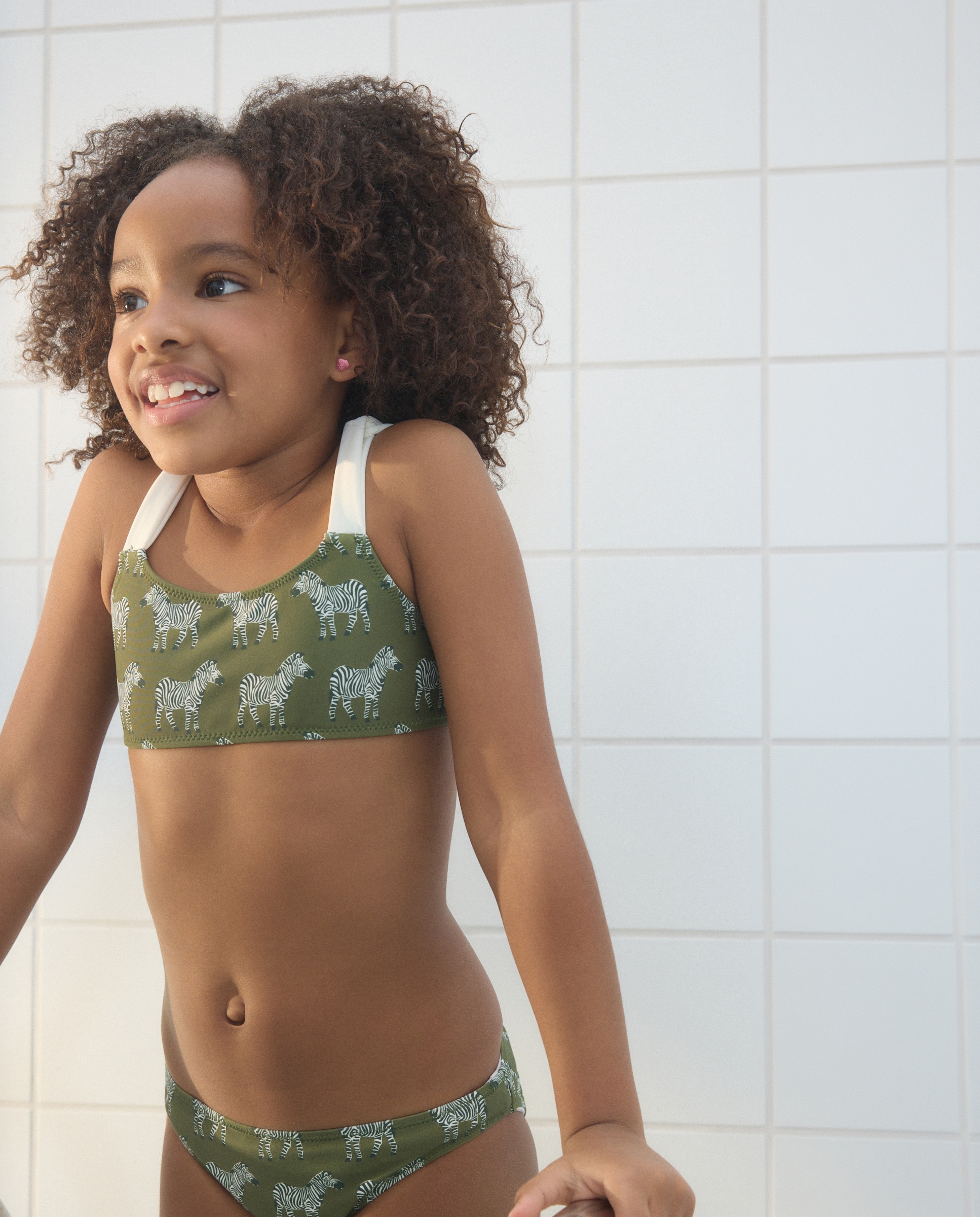 Biquíni com Estampado Kids El Corte Inglés Verde-2