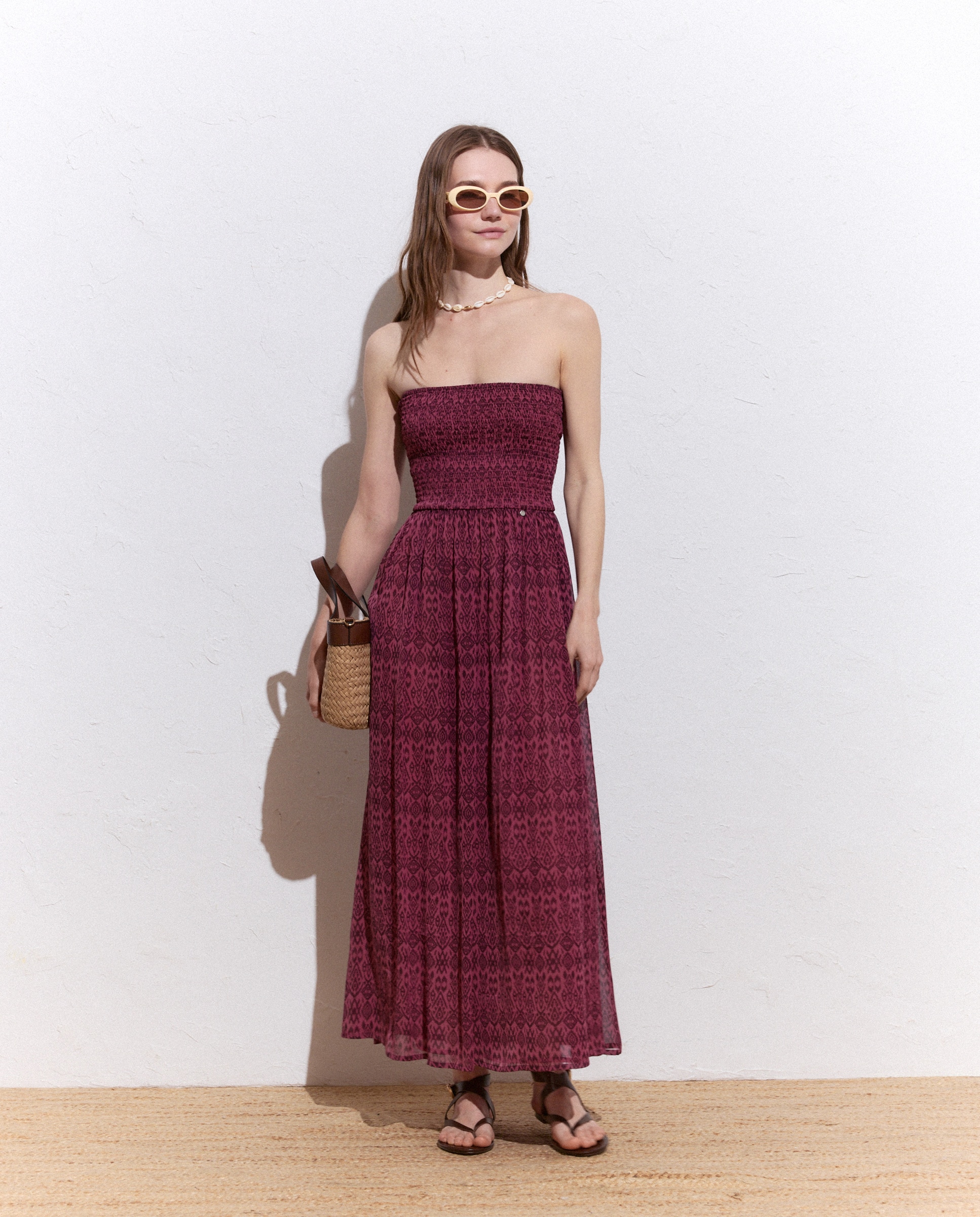 Vestido Cutout com Decote Caicai 230 Rosa Escuro-1