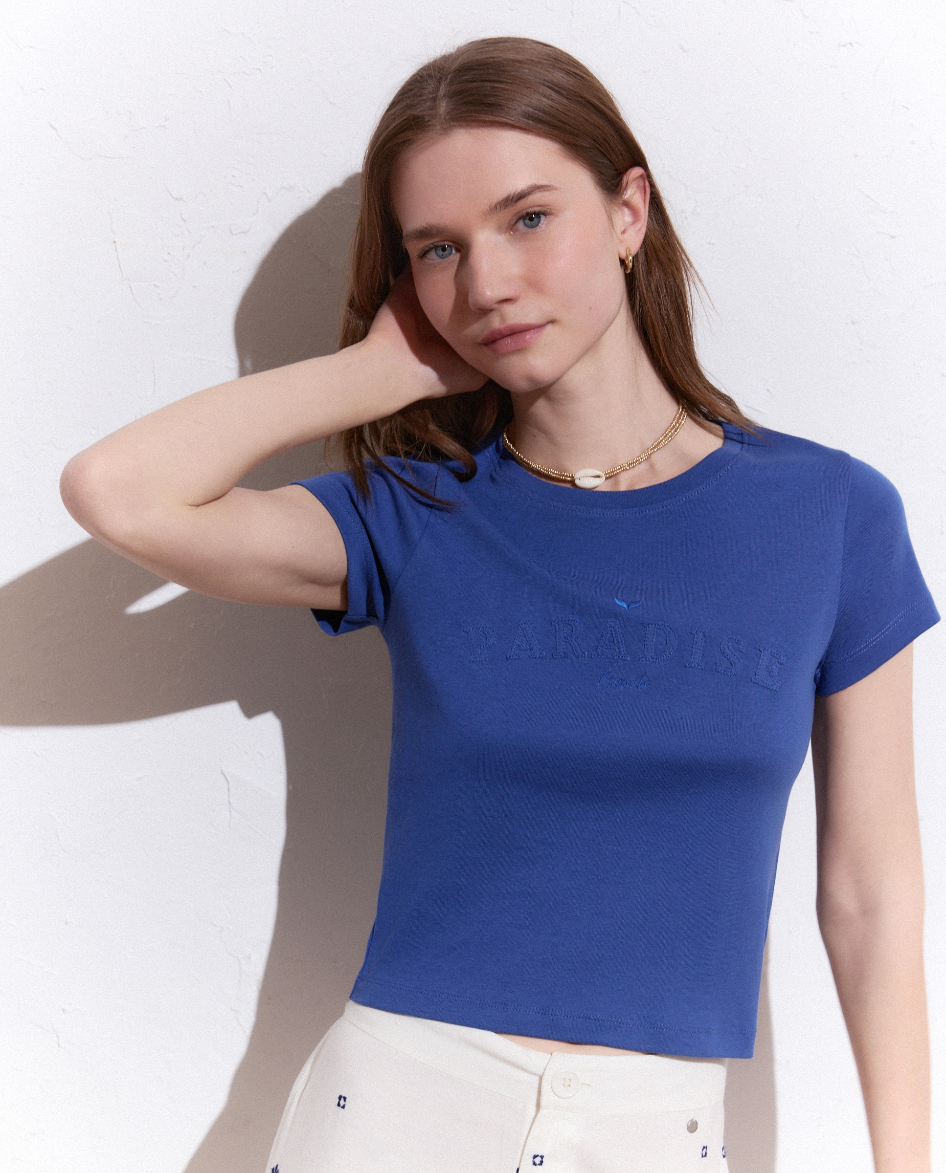 Imagem 0 de T-shirt de Manga Curta Lisa