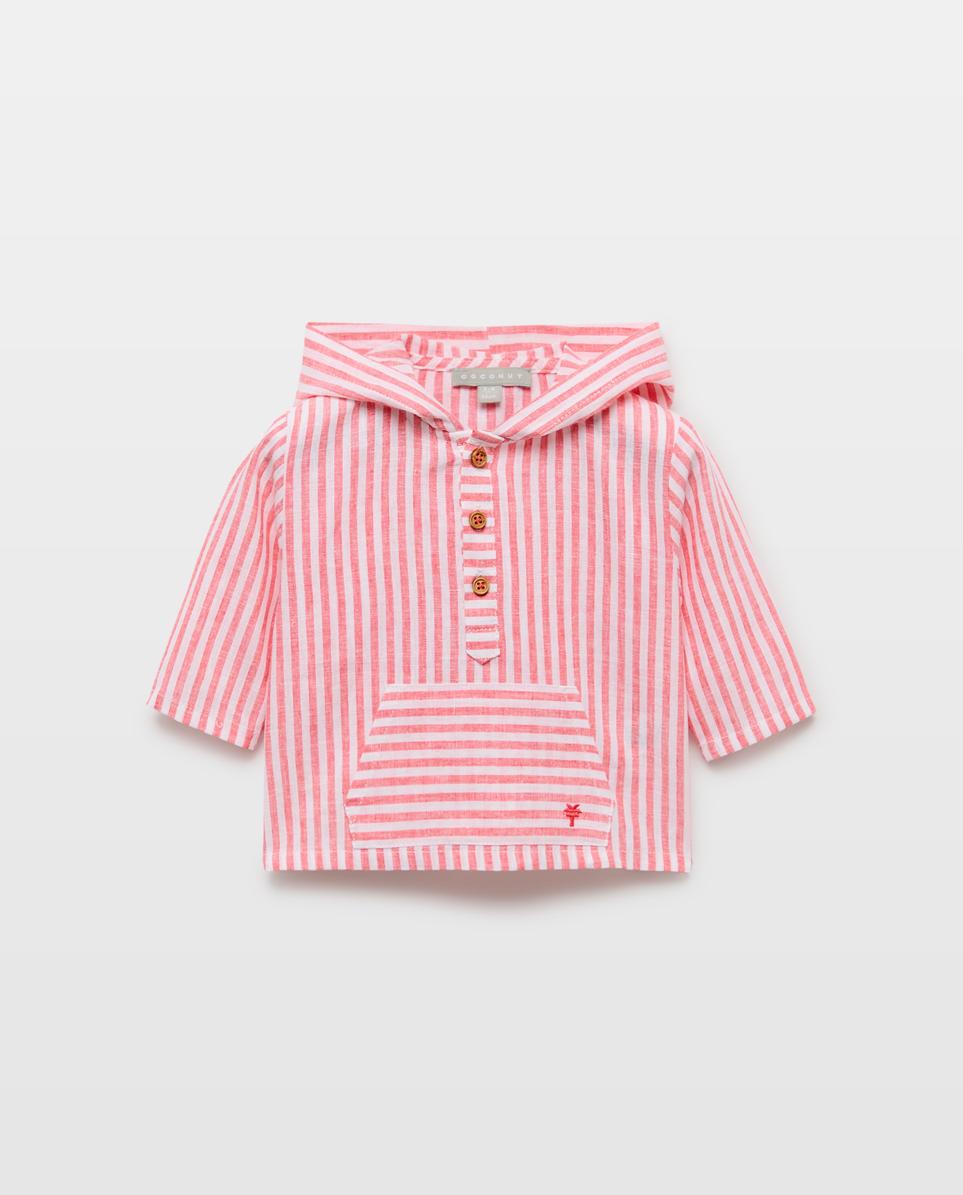 Imagem 0 de Camisa de Manga Comprida de Bebé com Capuz e Bolso Canguru