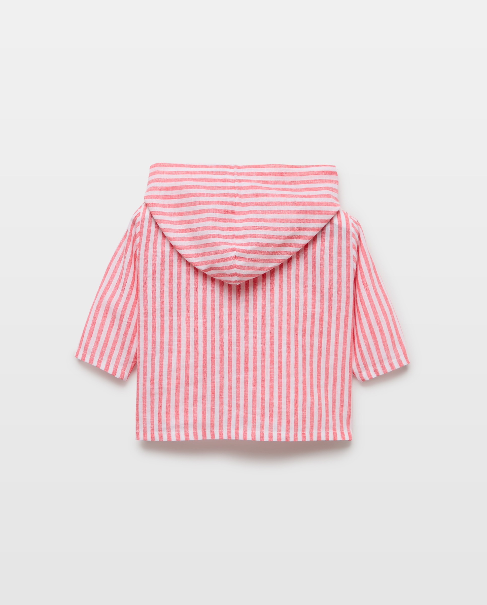 Camisa de Manga Comprida de Bebé com Capuz e Bolso Canguru Coconut El Corte Inglés Vermelho-2