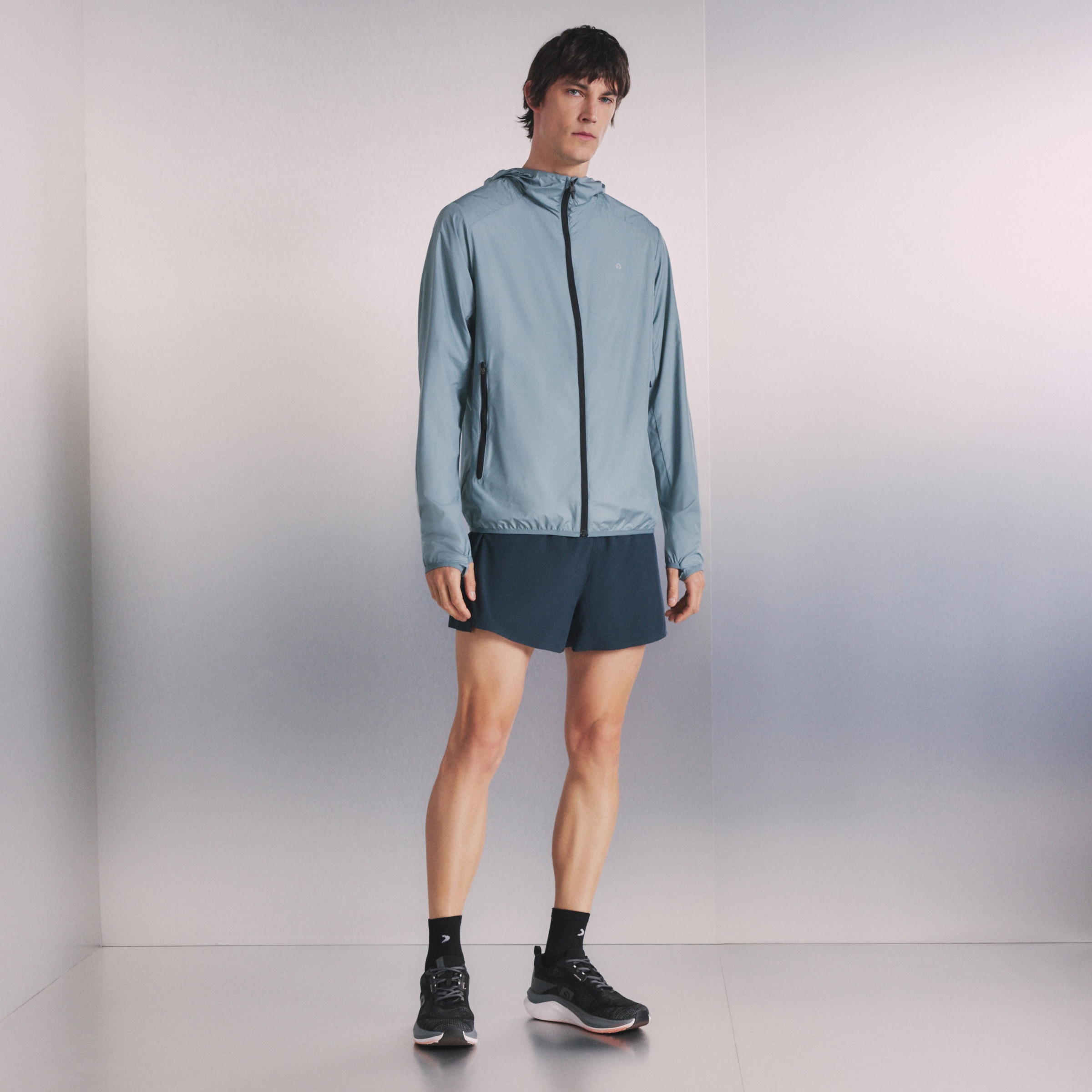 Corta-Vento de Running de Homem Verde-2