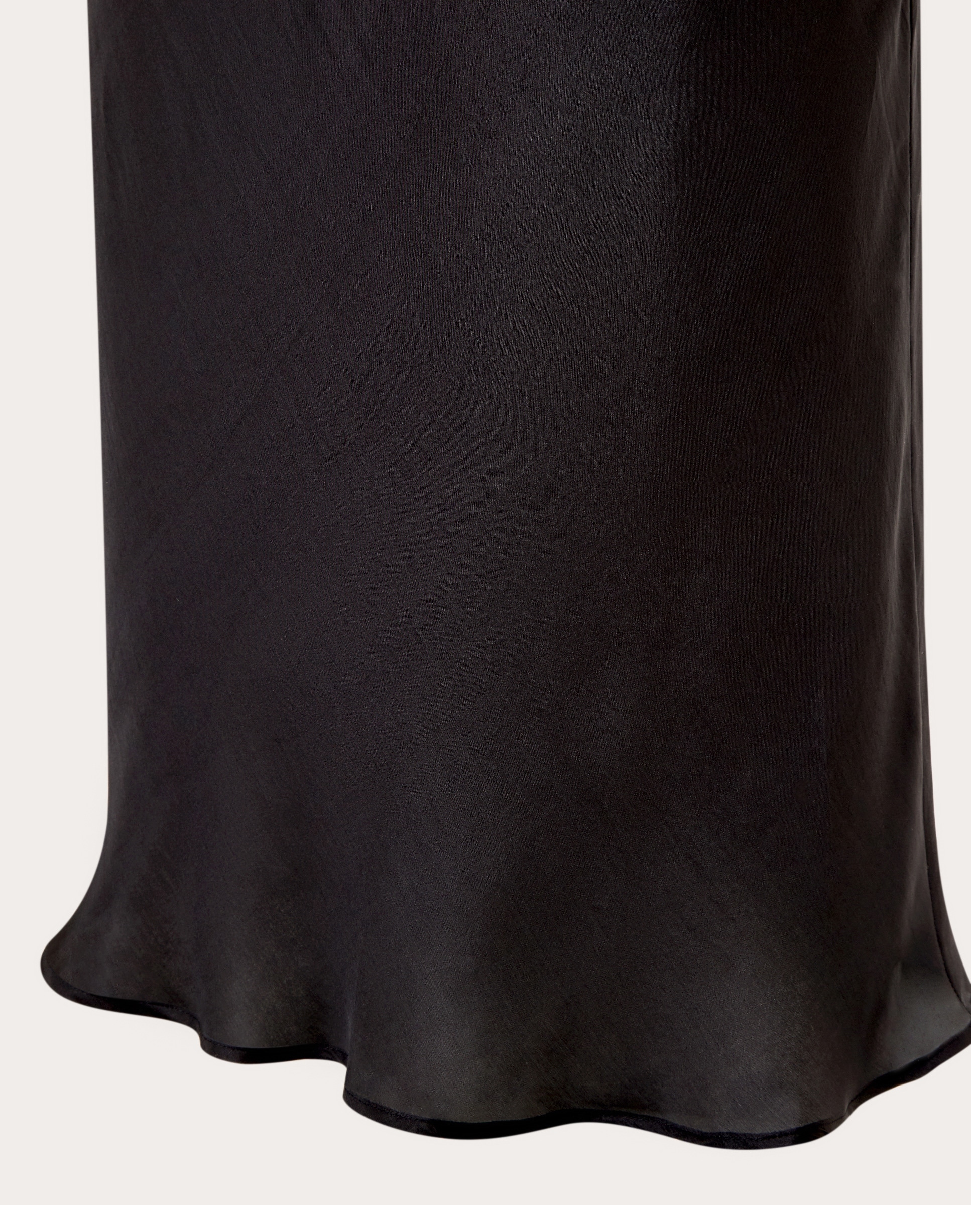 Vestido Comprido Flora de Seda Preto-4