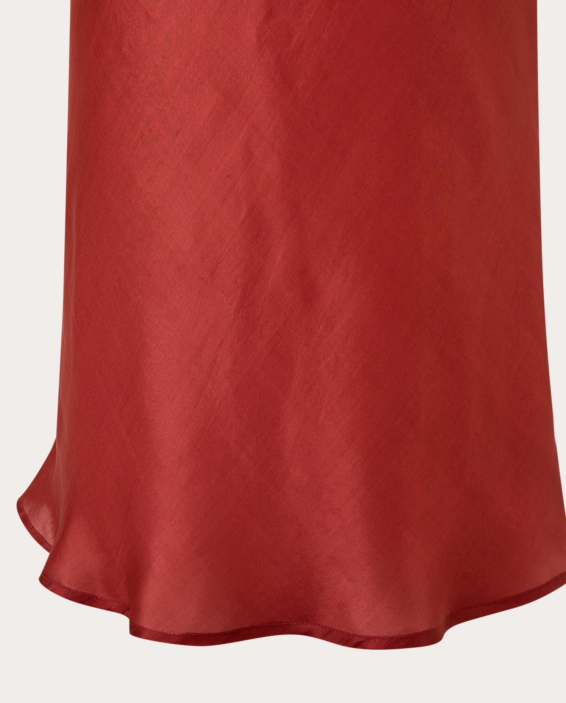 Vestido Comprido Flora de Seda Castanho-4