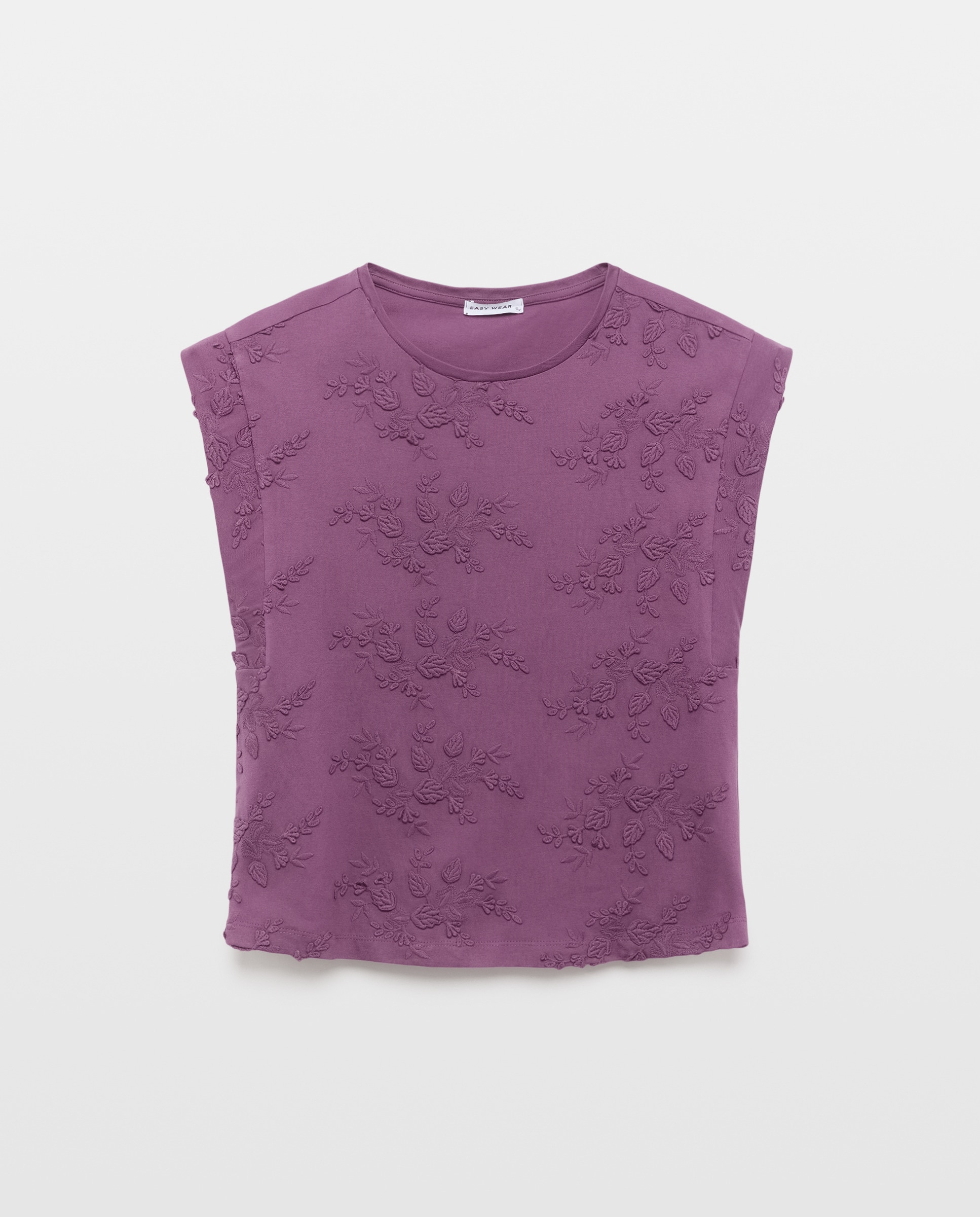 T-shirt sem mangas Roxo-5