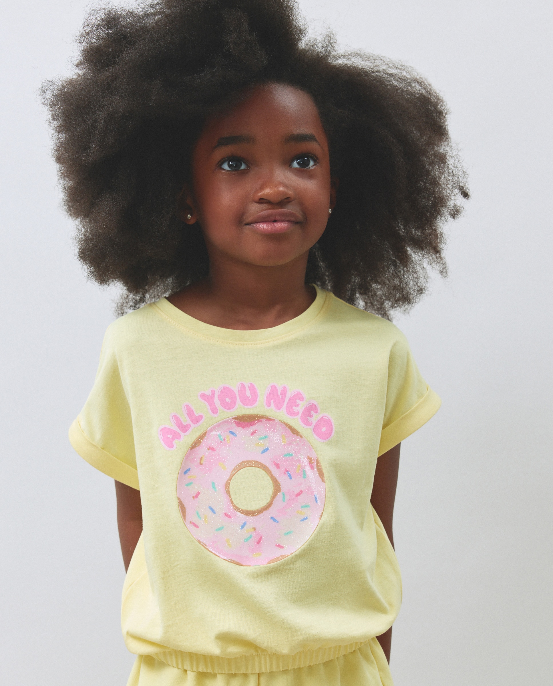 T-shirt de Alças com Elástico na Parte Inferior e Fantasia Kids El Corte Inglés Amarelo-2