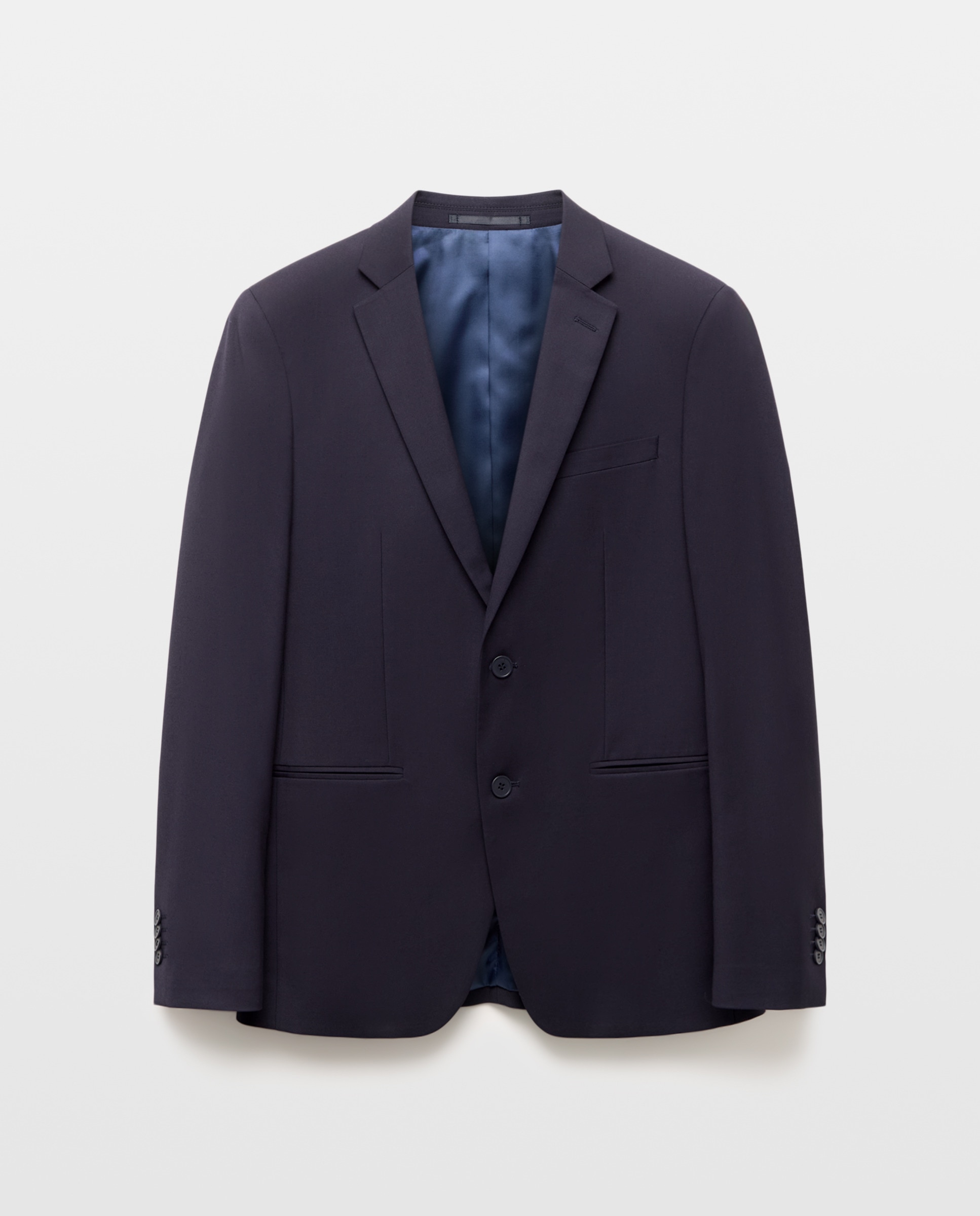 Chaqueta de traje para hombre lisa - Easy Wear - Azul marino Azul marino-4