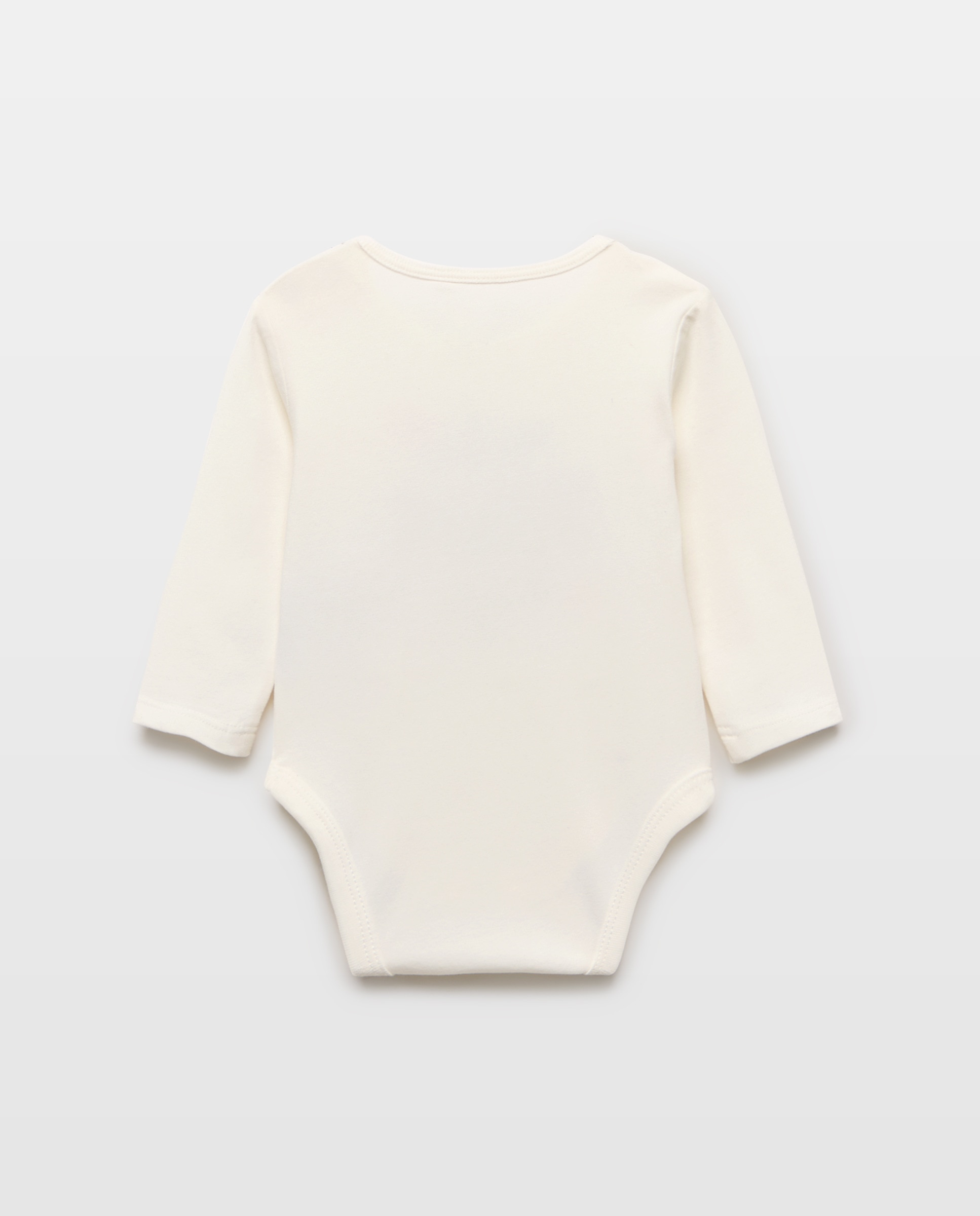 Body de Bebé com Mensagem de Tom em Contraste Baby El Corte Inglés Branco-marfim-2