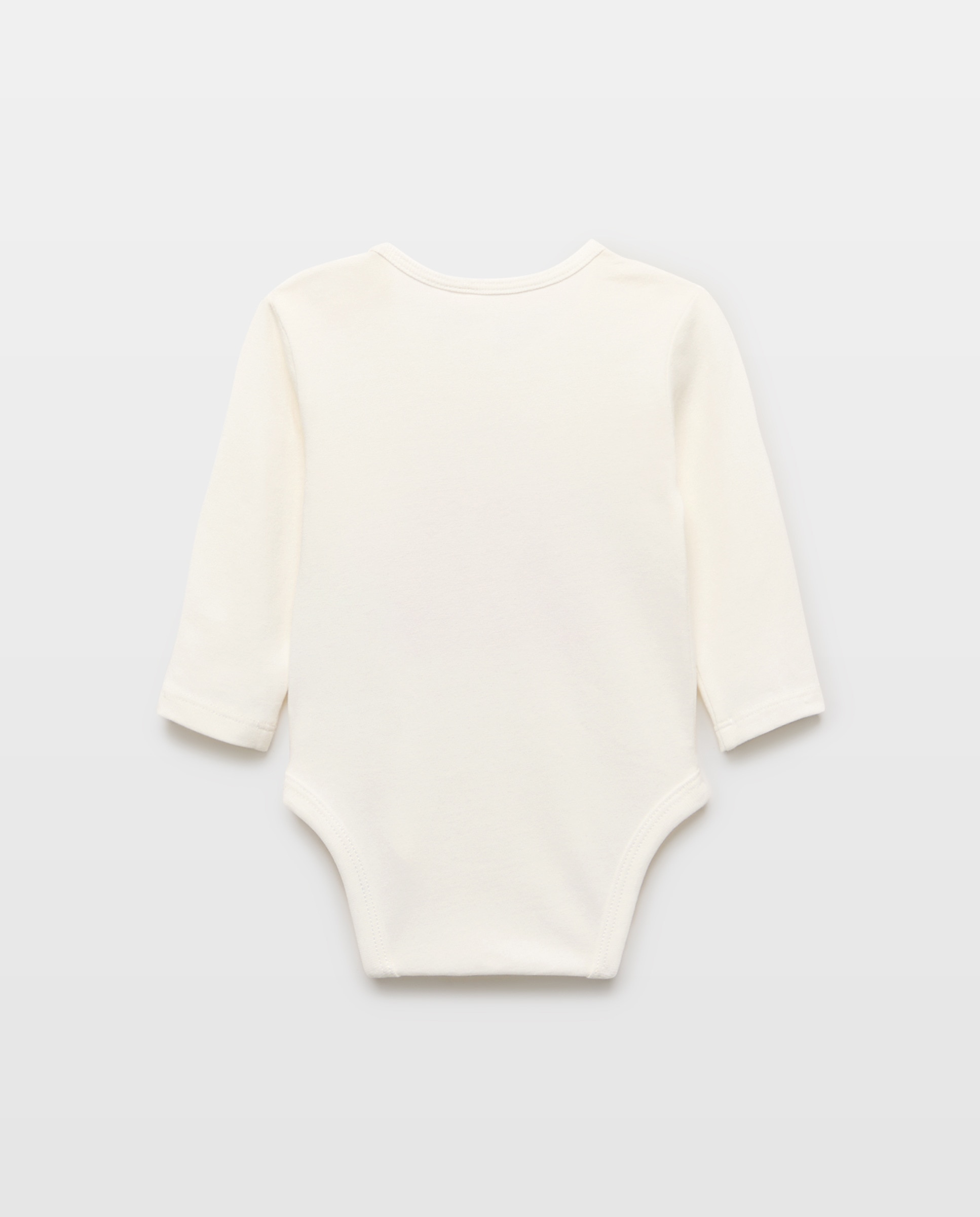 Body de Bebé com Mensagem de Tom em Contraste Baby El Corte Inglés Branco-marfim-2