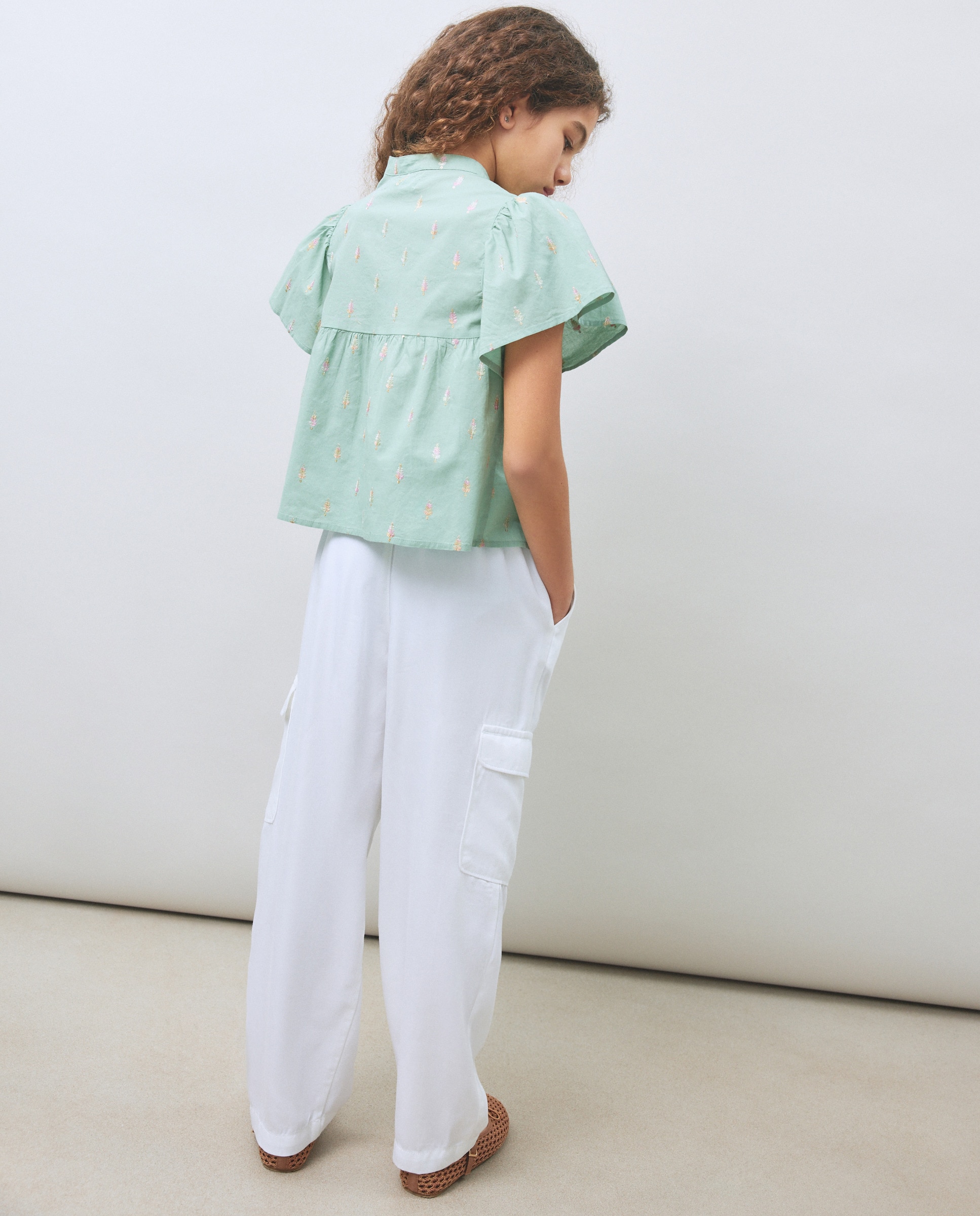 Blusa de Manga Curta Kids El Corte Inglés 510 Verde Claro-3