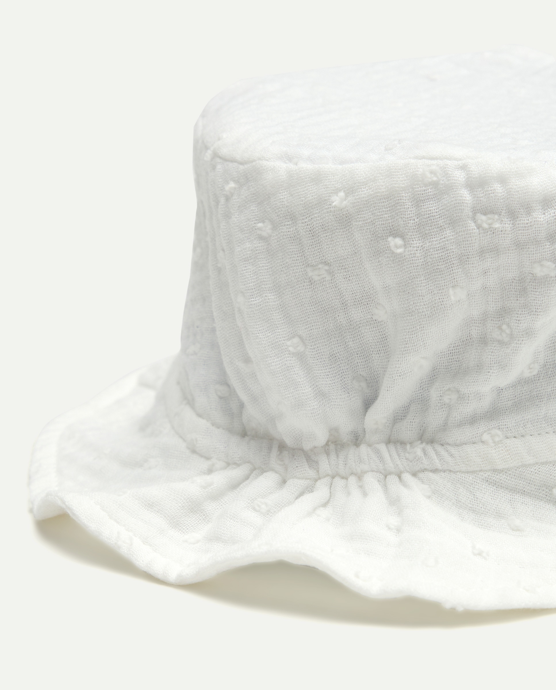 Gorro liso bebé plumetti Blanco-2