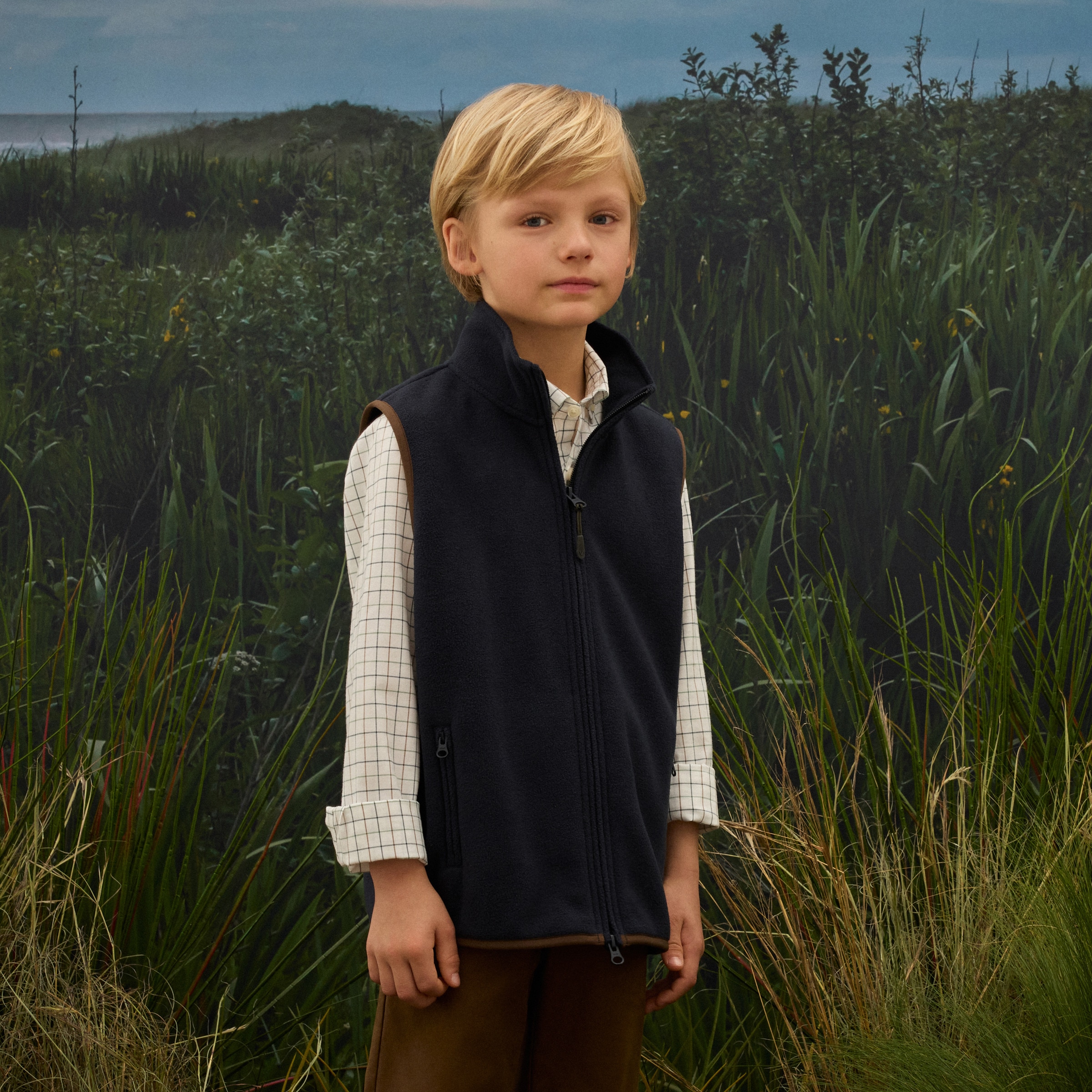 Imagem 0 de Colete Básico de Menino com Forro Polar